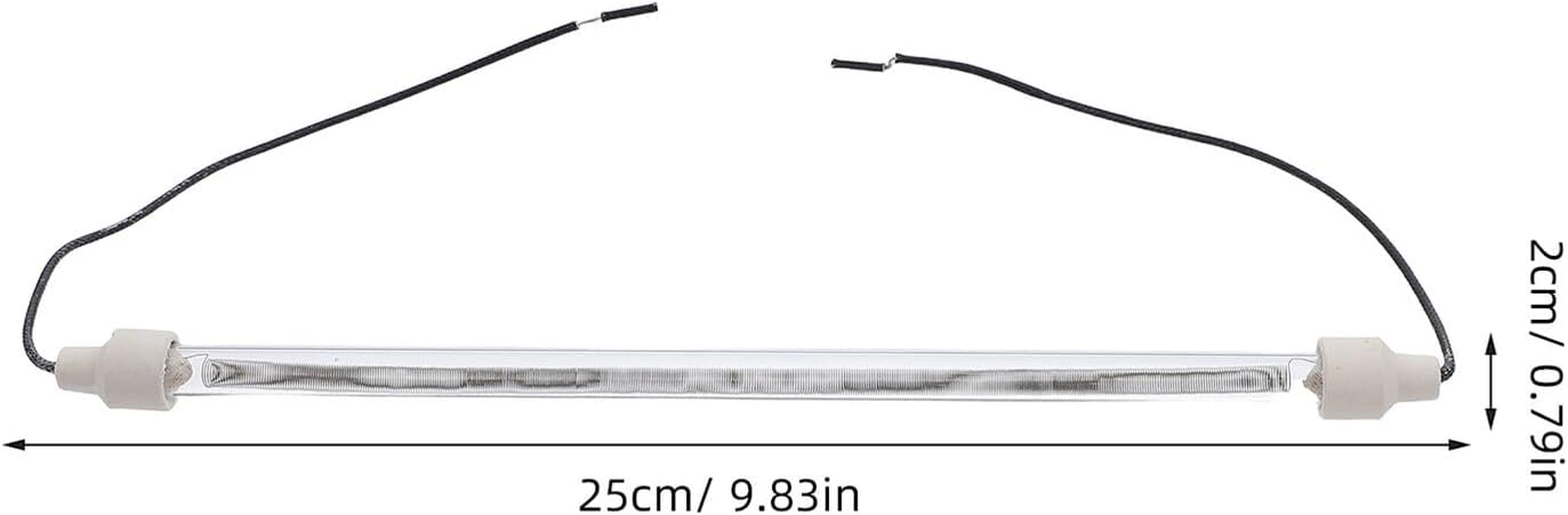 Outanaya 4Pcs Heating Tube Replacement for Oven Lamp and Poultry Heater Accessories Heat-Resistant Coil for Baking Chicken Coop Electric Fireplace Easy Installation for Outdoor Festival Use