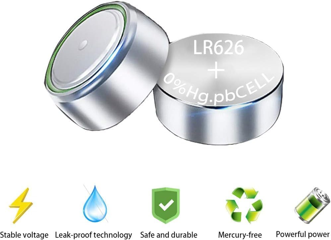 10 Count 1.5V AG4 LR626 Alkaline Button Battery 377 Sr626Sw Watch Battery Long-Lasting & Leak-Proof Cell Batteries image number 2