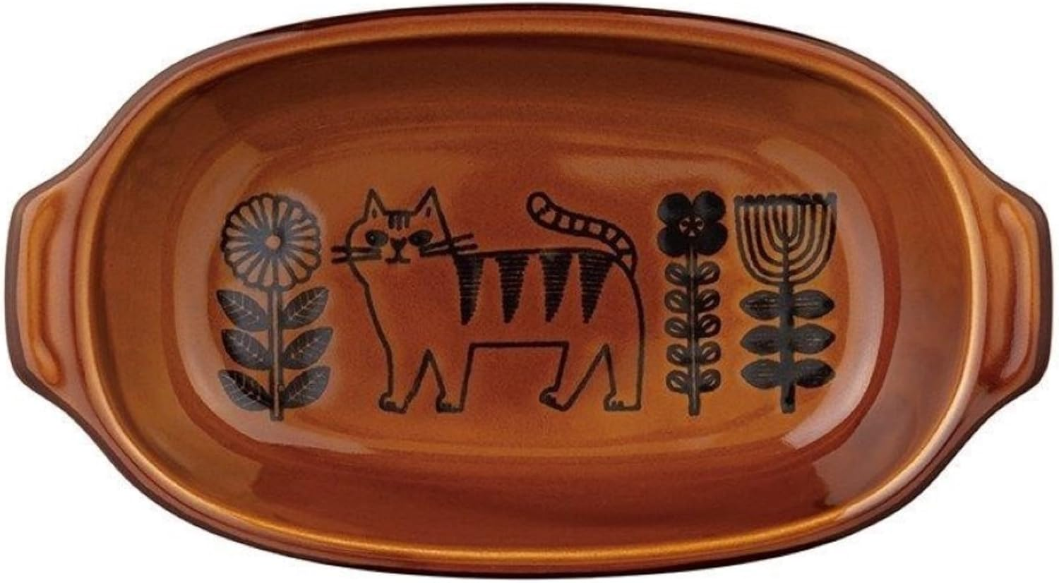 Decole Corporation FIKA TW-86431 Gratin Dish, Oval Am&eacute;, Banko Ware, Microwave/Oven/Dishwasher Safe, Made in Japan, Approx. 8.3 X 4.5 X 1.6 Inches (210 X 115 X 40 Mm) image number 3