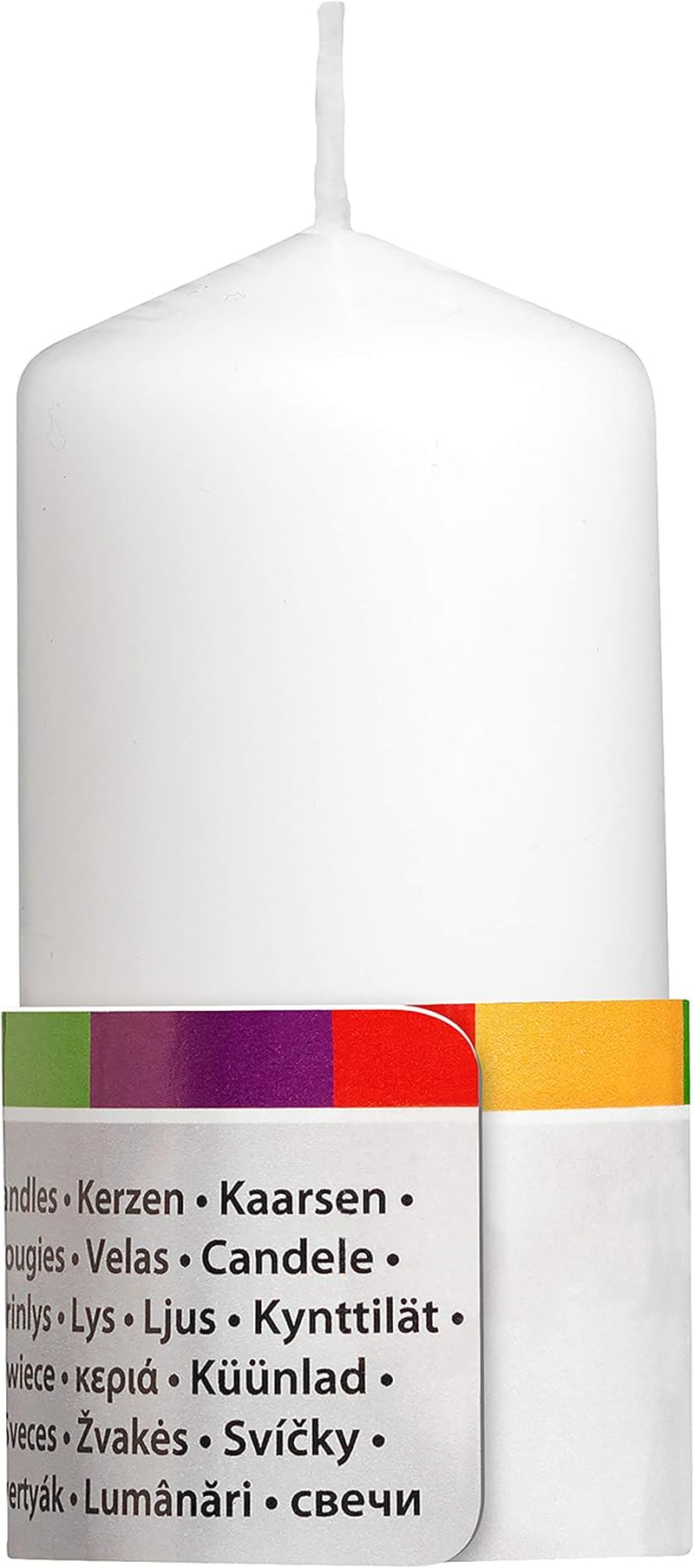 Bolsius Pillar Candles - White - Pack of 4 - Long Burning Time of 20 Hours - Household - Interior Decoration - Non Drip - Unscented - Easy to Relight - Paraffin Wax - 100 X 50 Mm - White image number 2