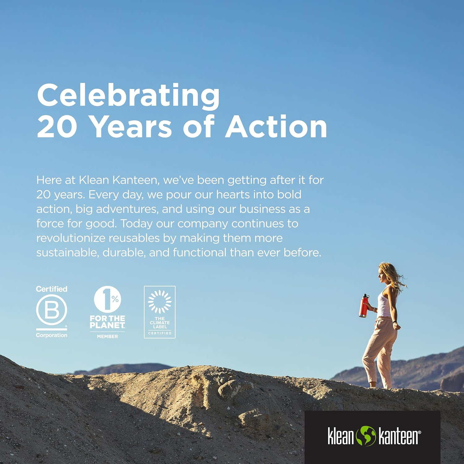 Klean Kanteen Classic Kid'S Water Bottle with Flip Seal Sport Cap Ice Cream, 12 Oz (355 Ml) Capacity image number 1