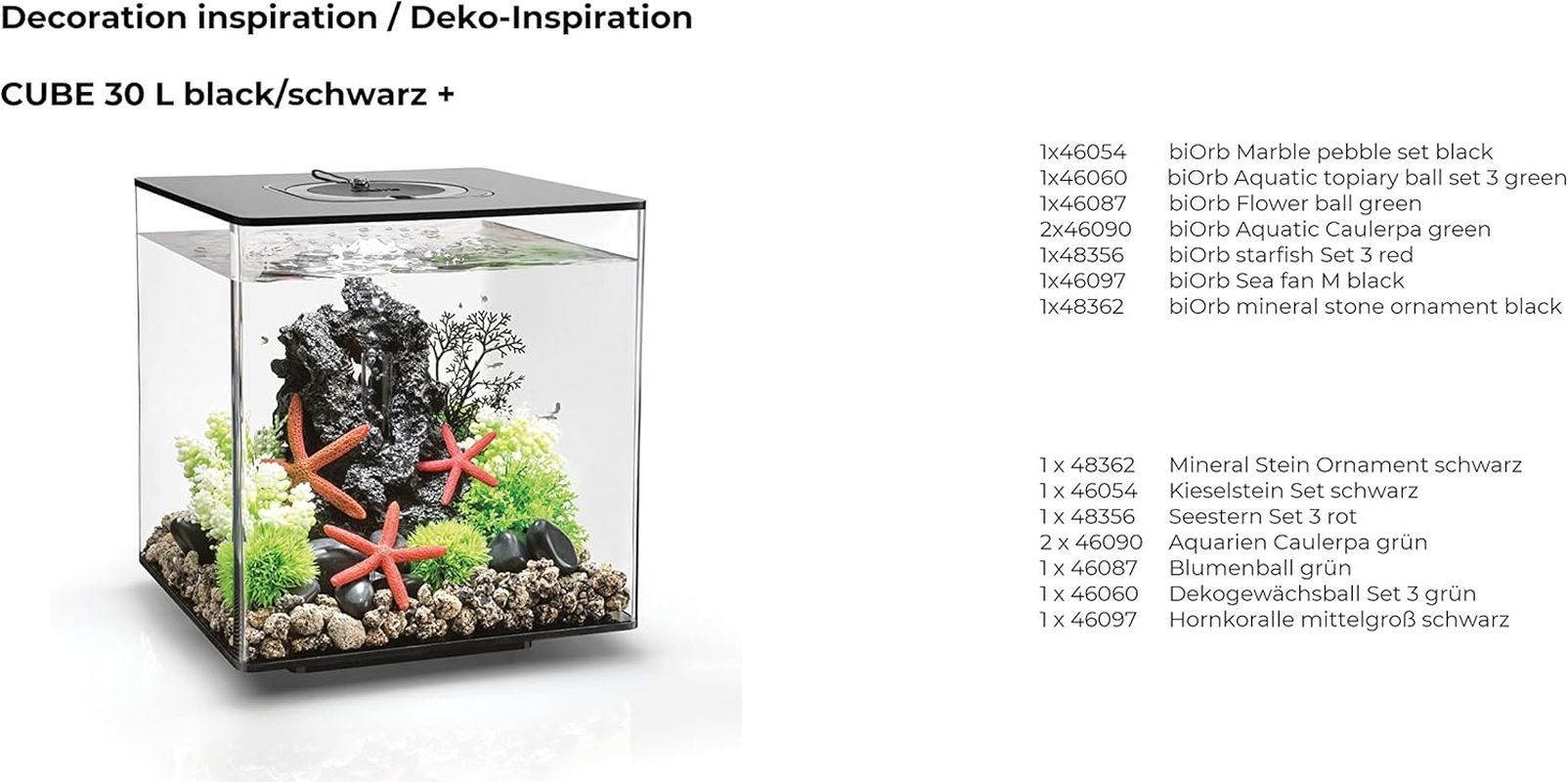 Biorb 46097.0 Sea Fan Medium Black Aquariums 3 X 3 X 14.2 Inches image number 3