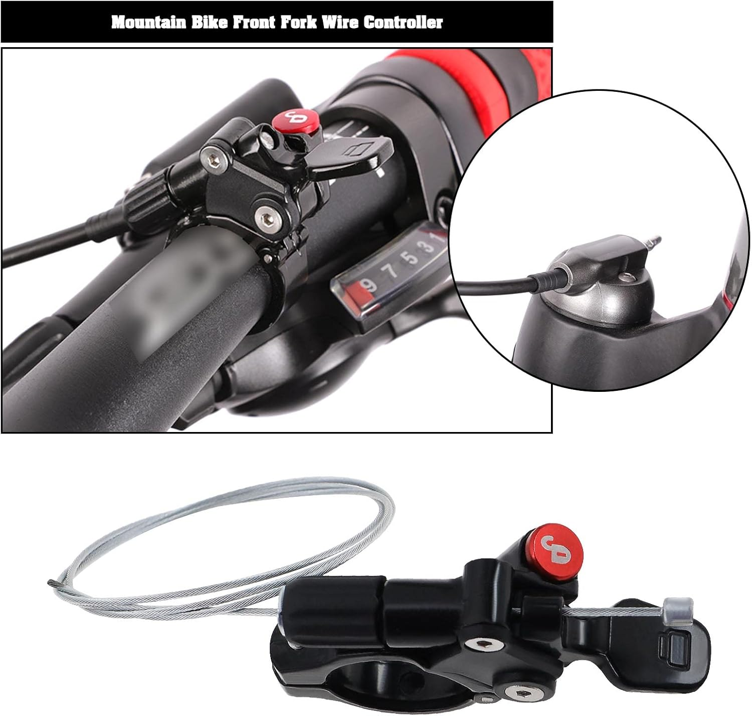 Emsea Remote Lockout Lever Compatible with Rockshox Compatible with Suntour SR XCM XCR EPICON EPIXON RADION Fox Bike Front Fork Aluminum Alloy image number 5