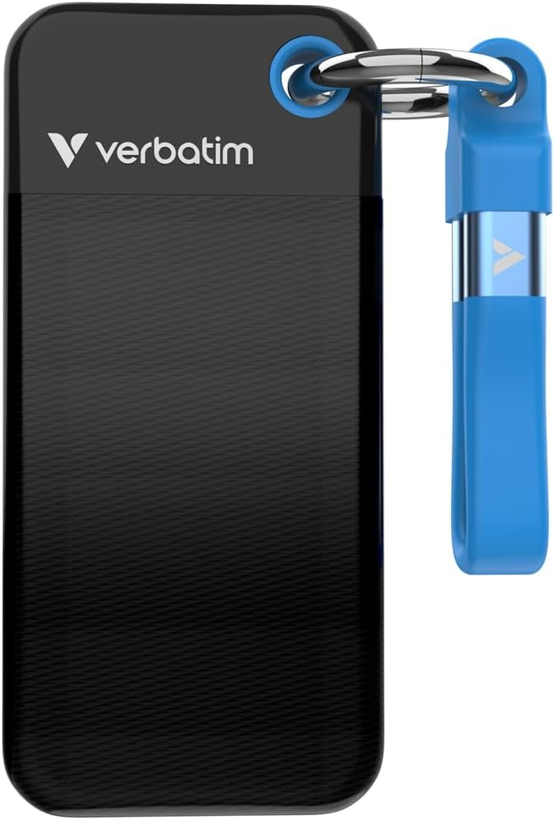 Verbatim Pocket SSD USB 3.2 Gen 2 2TB Black/Blue