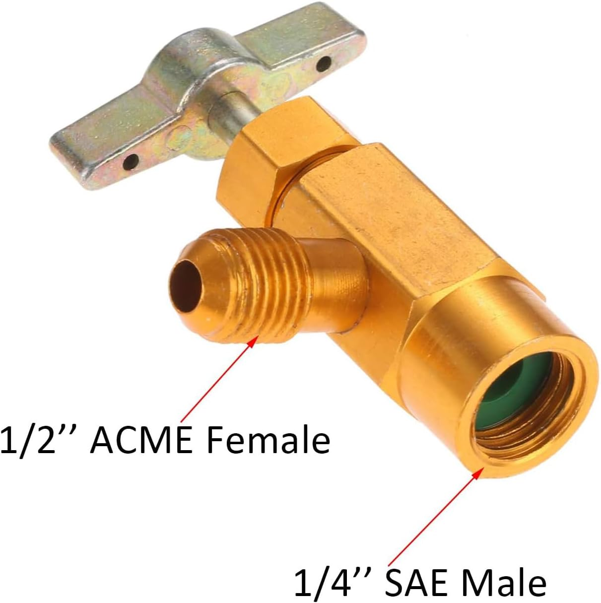 R134A AC Refrigerant Charging Hose Kit,R134A Canister with Pressure Gauge and Charging Hose with Quick Connector for Car AC Air Conditioner (Blue) image number 2