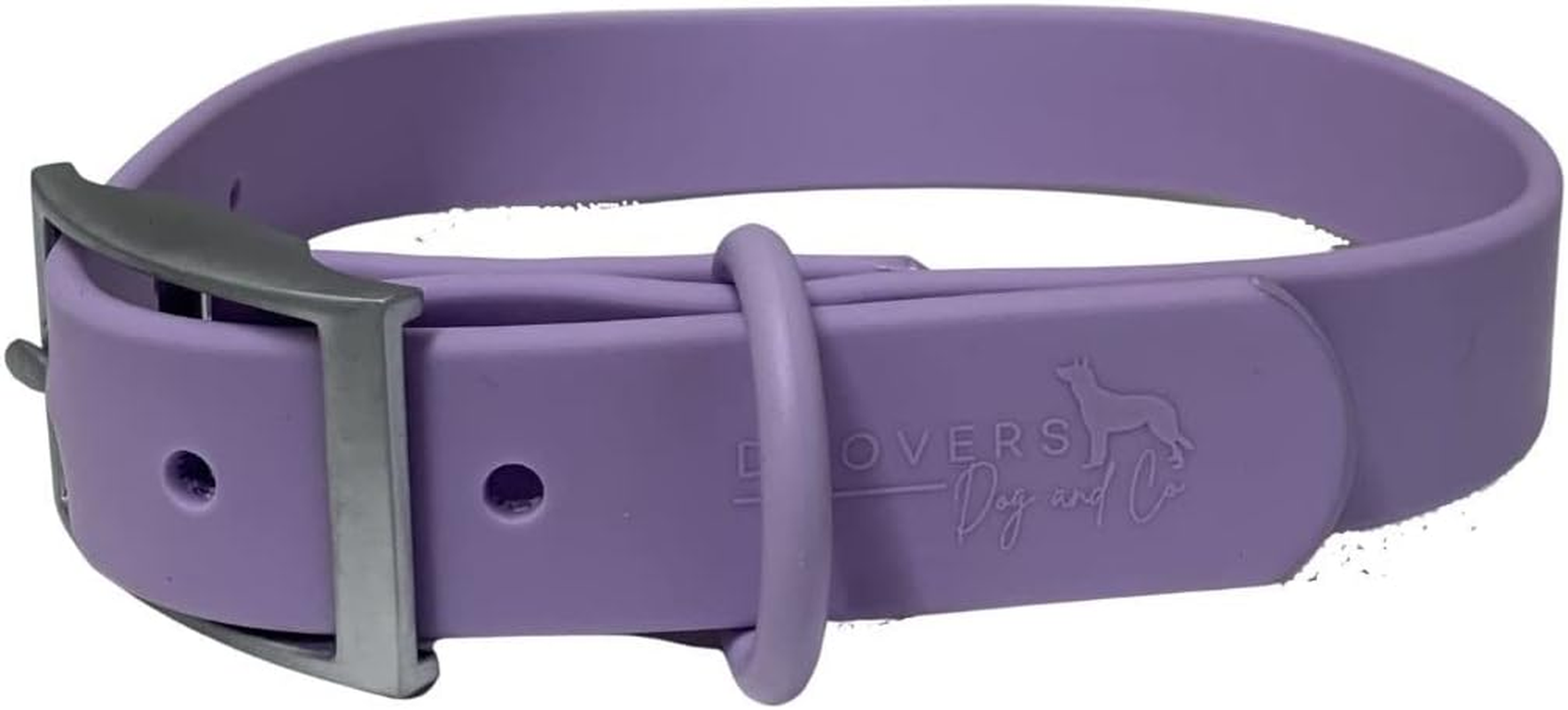 DROVERS Dog and Co Premium Range Biothane&reg;Super Tuff Dog Collars- Mauve (Small) image number 2