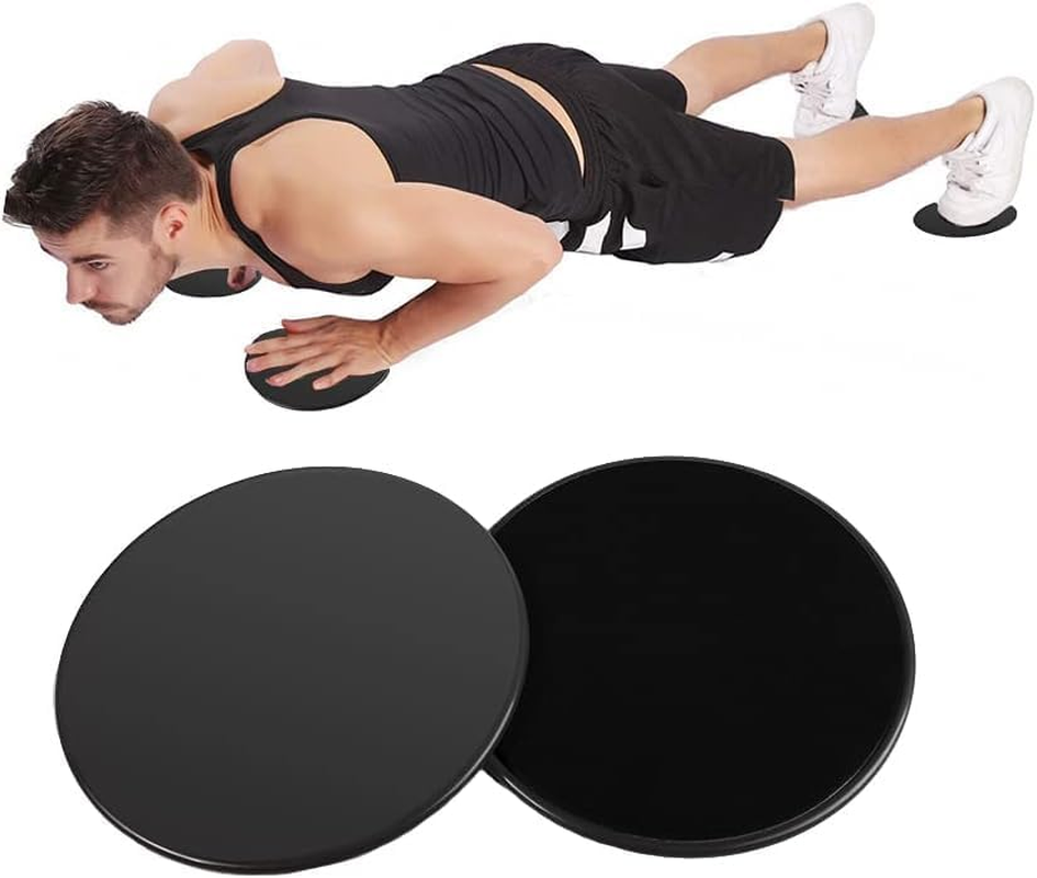 Exercise Sliders for Working Out - 4 Dual Sided Disks for Core, Abdominal, Glutes, Abs Strengthening - Fitness Equipment image number 3