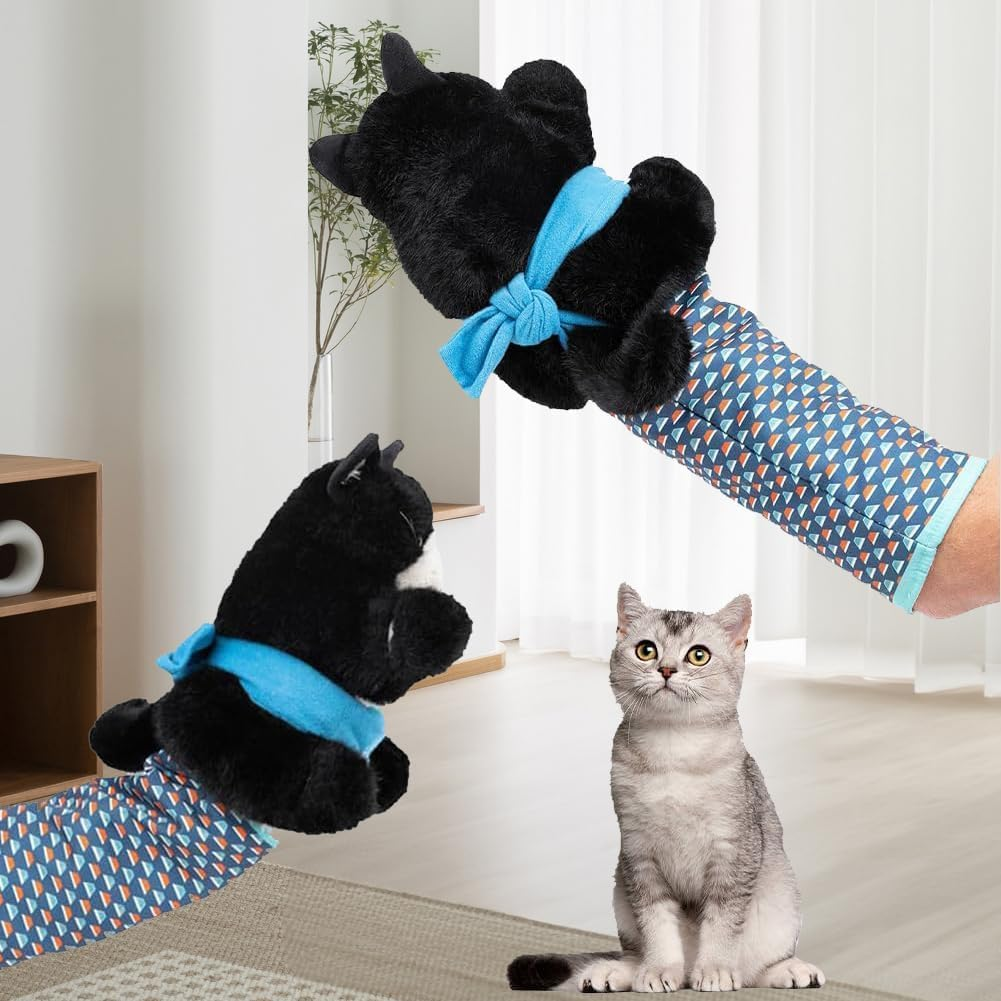 Cat Wrestling Glove, Antarcking Wrestler Toy Puppet, Hand Puppet for Boredom-Busting Training and Exercise (1Pcs) image number 5