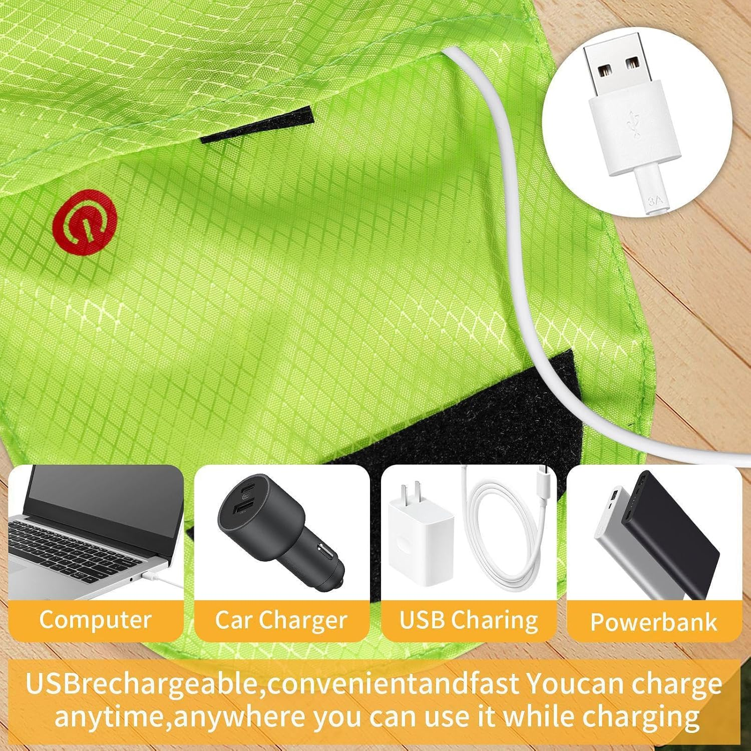 LED Bookbag - Atmosphere Lighted Bag,Multifunctional LED Glow Backpack for Urban, Hiking, Travel, Camping, Riding, Running, Commuting, Women, Men - Orange image number 6