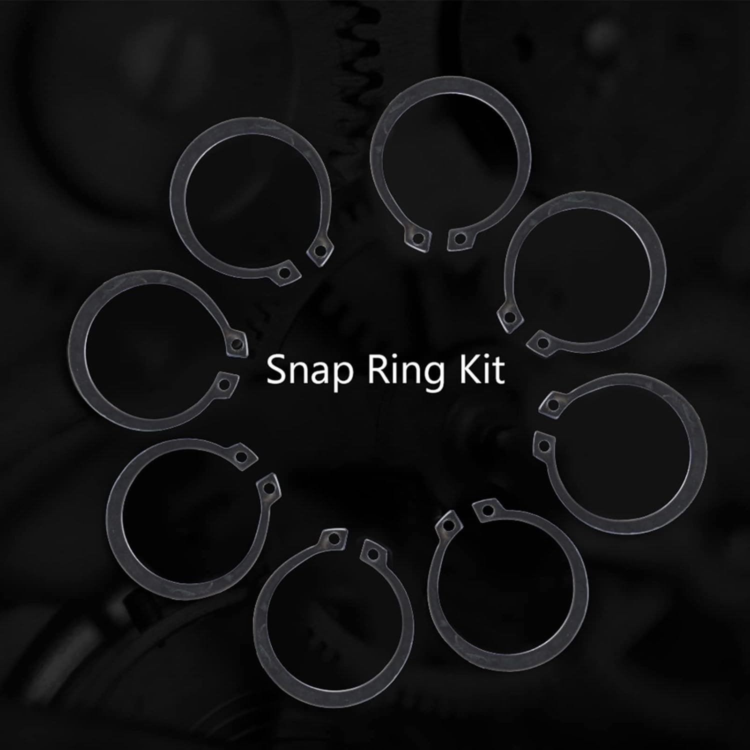 300Pcs 2-32Mm E Snap Retaining Ring Assortment Set, External Circlip Kit for Bearings, Gears, Pulleys with Plastic Storage Case image number 1