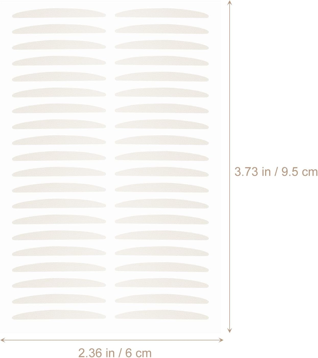 OSALADI 20 Sheets Breathable Invisible Eyelid Stickers, Skin Color Double Eyelid Tape Patches for Natural Eye Lift, Self-Adhesive Beauty Supplies for Hooded and Droopy Eyes image number 4