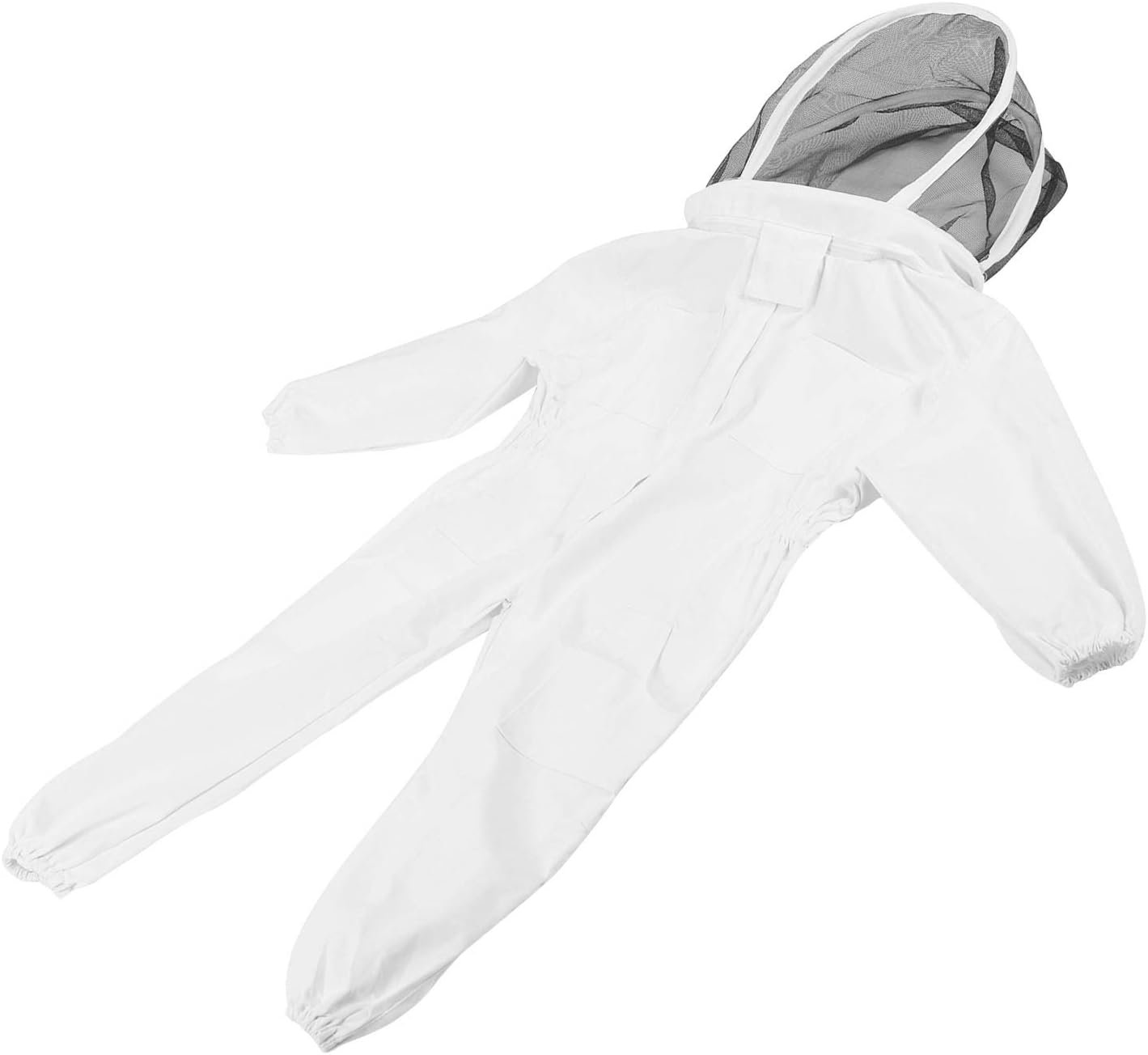 Beekeeper, Breathable and Ultra‑Thin Children Bee Suit Foldable with Zipper Design for Being Bitten(White, M) image number 4