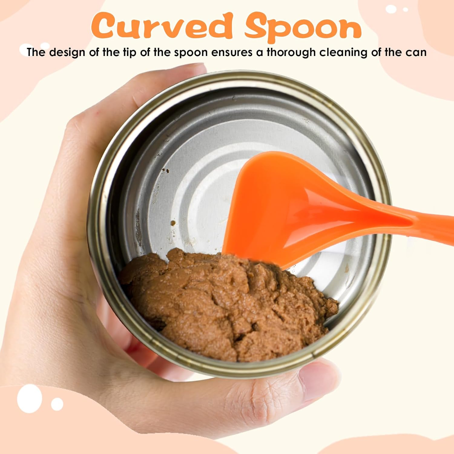 4 Pack Silicone Pet Can Covers with Spoons - 1 Fit 3 Standard Size Cans with Universal Dog Cat Food Can Cover, Includes Silicone Pet Can Lid, BPA Free & Dishwasher Safe (Blue/Pink/Green/Orange)