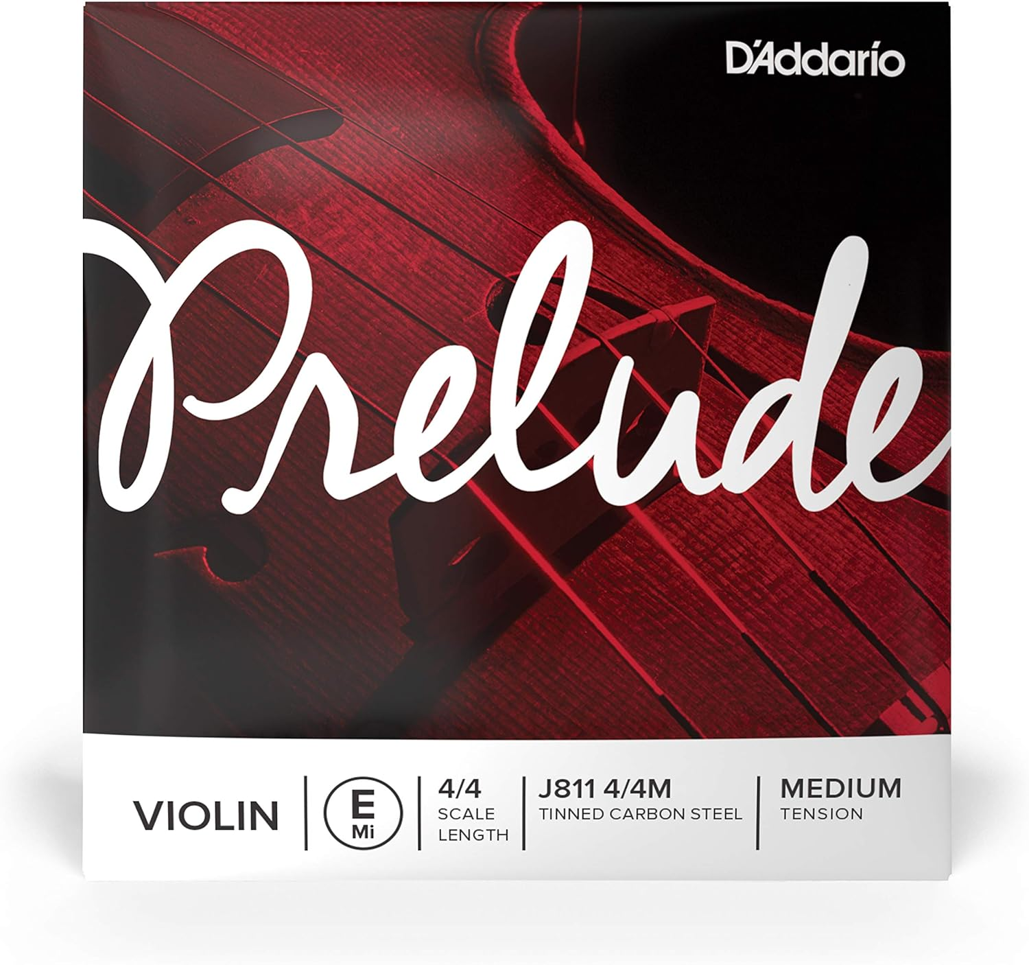 D'Addario Prelude Violin Single E String, 4/4 Scale, Medium Tension - 1/16 Scale, Medium Tension image number 7