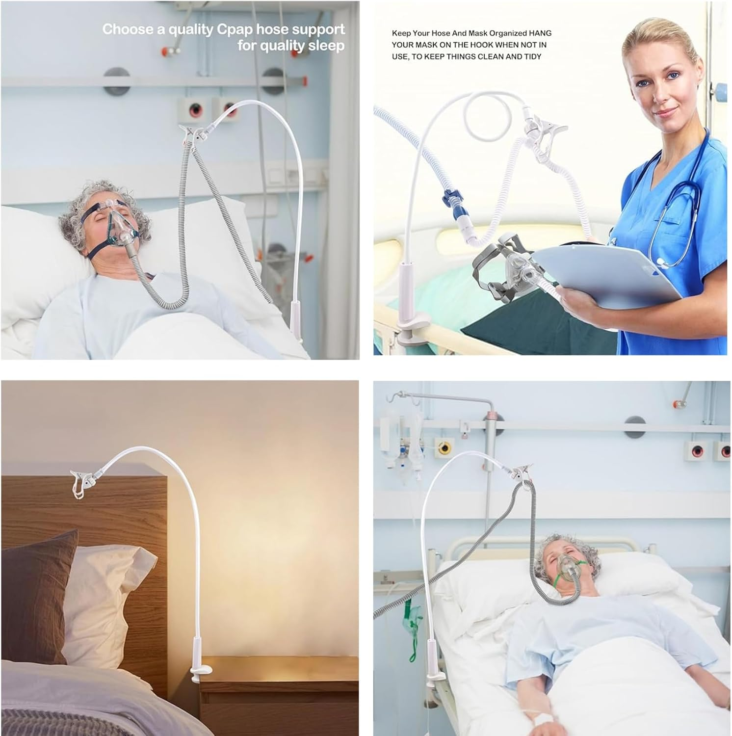 RJDJDLXM Hose Lifter and Hose Support, Hose Holder Hanger to Prevent Hoses Leakage & Tangling, Flexible to Fit in Any Room, Adjustable and Robust,Multi-Functional Hose Bracket/Mobile Phone Stand image number 3