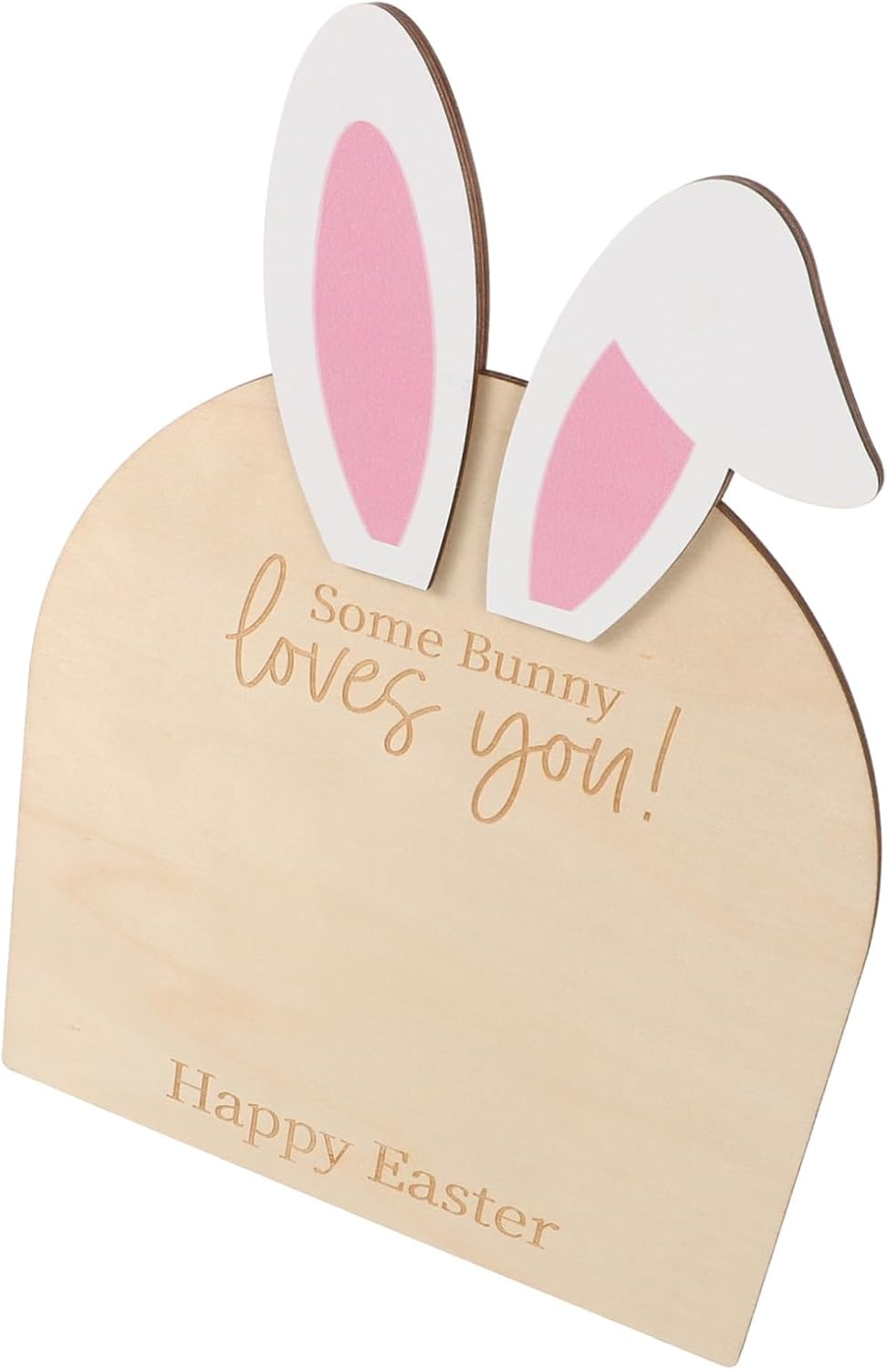 Footprint Keepsake Bunny Ornament Kit Wooden Plaque for Nursery Decor for Newborns First Easter DIY Decoration Adorable Bunny Design