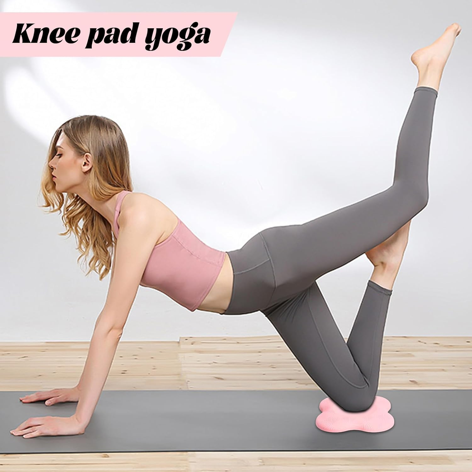 2 Packs Yoga Knee Pad Cushion Extra Thick for Knees Elbows Wrist Hands Head Foam Pilates Kneeling Pad Yoga Knee Cushion Thick Exercise Pads for Knees Elbows Wrist Hands Head Foam Pilates image number 3