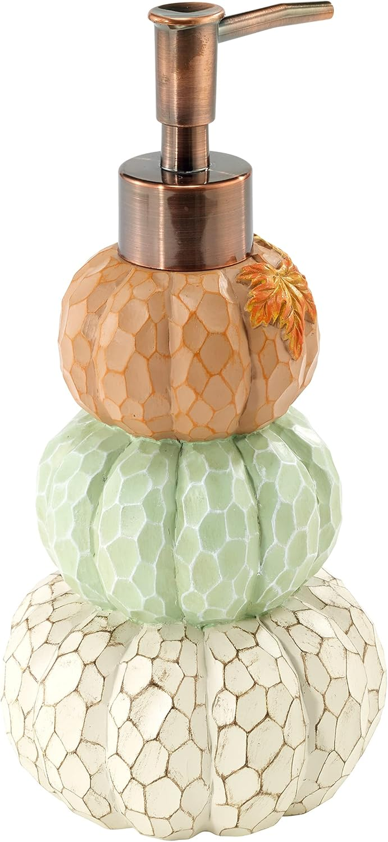 Avanti Linens - Soap Dispenser/Lotion Pump, Fall Inspired Bathroom Accessories (Grateful Patch Collection) image number 4