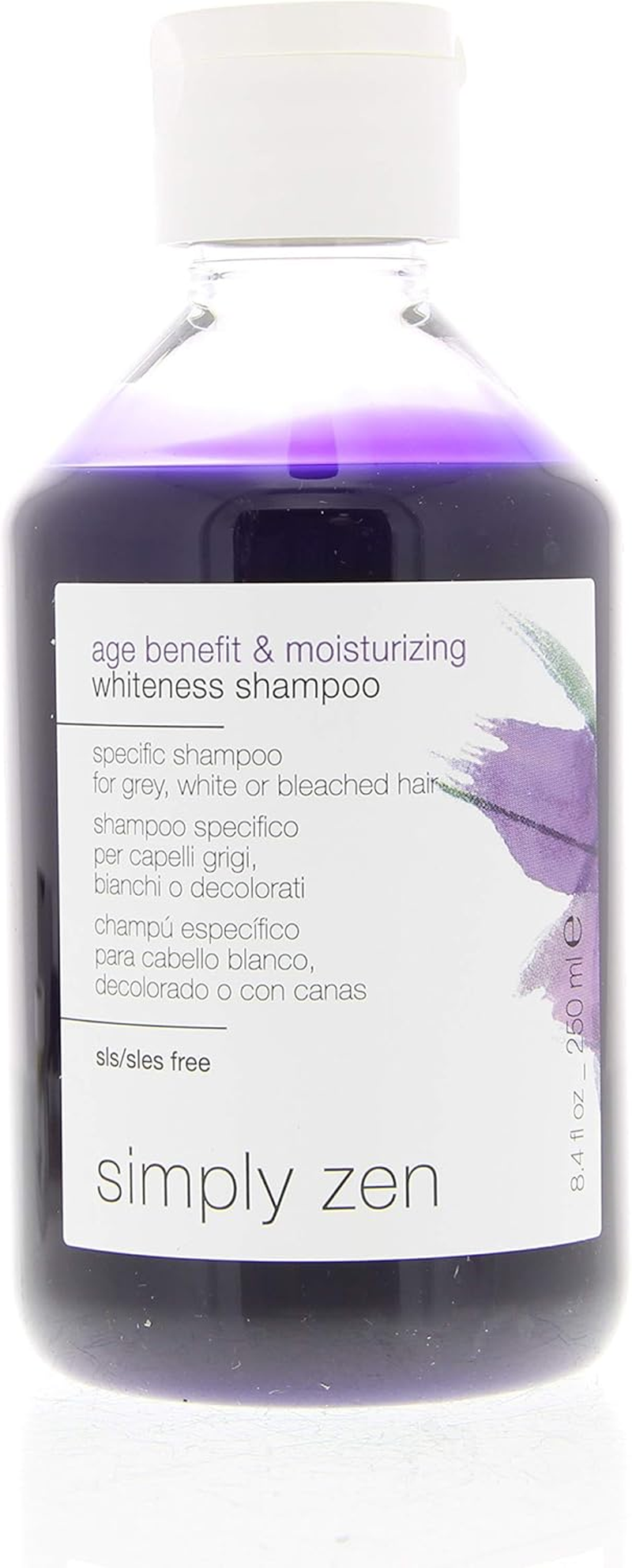 Simply Zen Age Benefit and Moisturizing Whiteness Hair Care Shampoo, 250 Ml