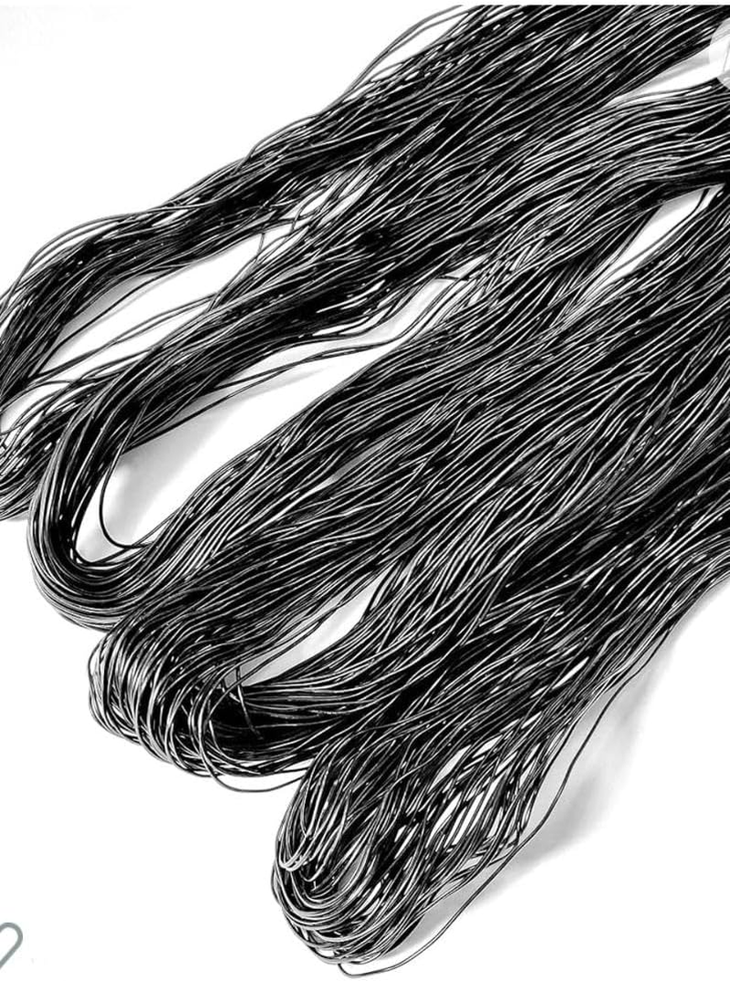 Black African Anango Hair Thread/Fil Anango/Nigeria Rubber Thread/Owu Isi/Irun Kiko (Lot of 4)