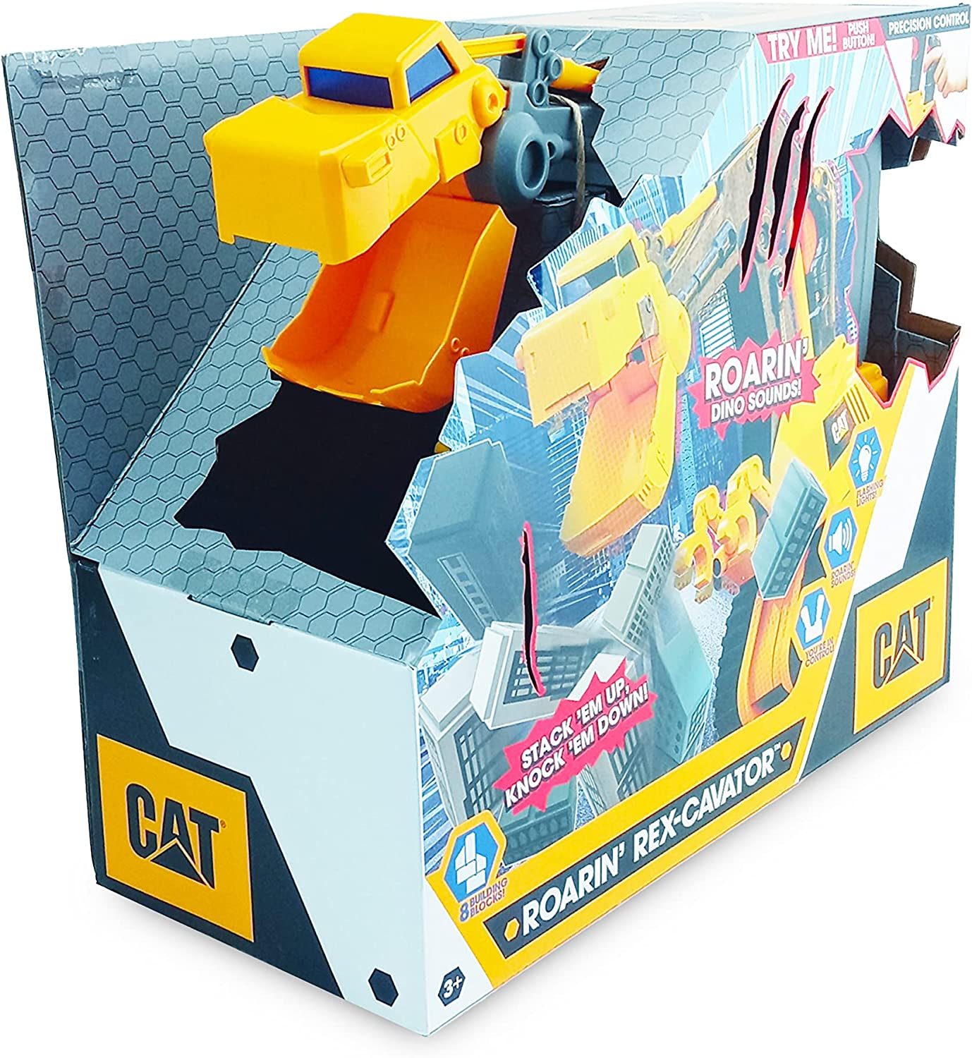 Cat Roarin' Rex-Cavator Toy image number 1