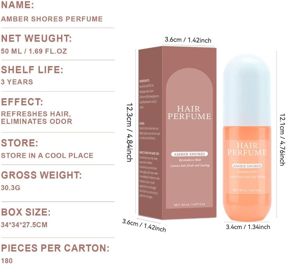 2PCS Tart Cherry Hair Perfume for Women Eau De Parfum Freshen Hair Body & Pillows Body Mist Long-Lasting Fragrance Body Spray image number 2