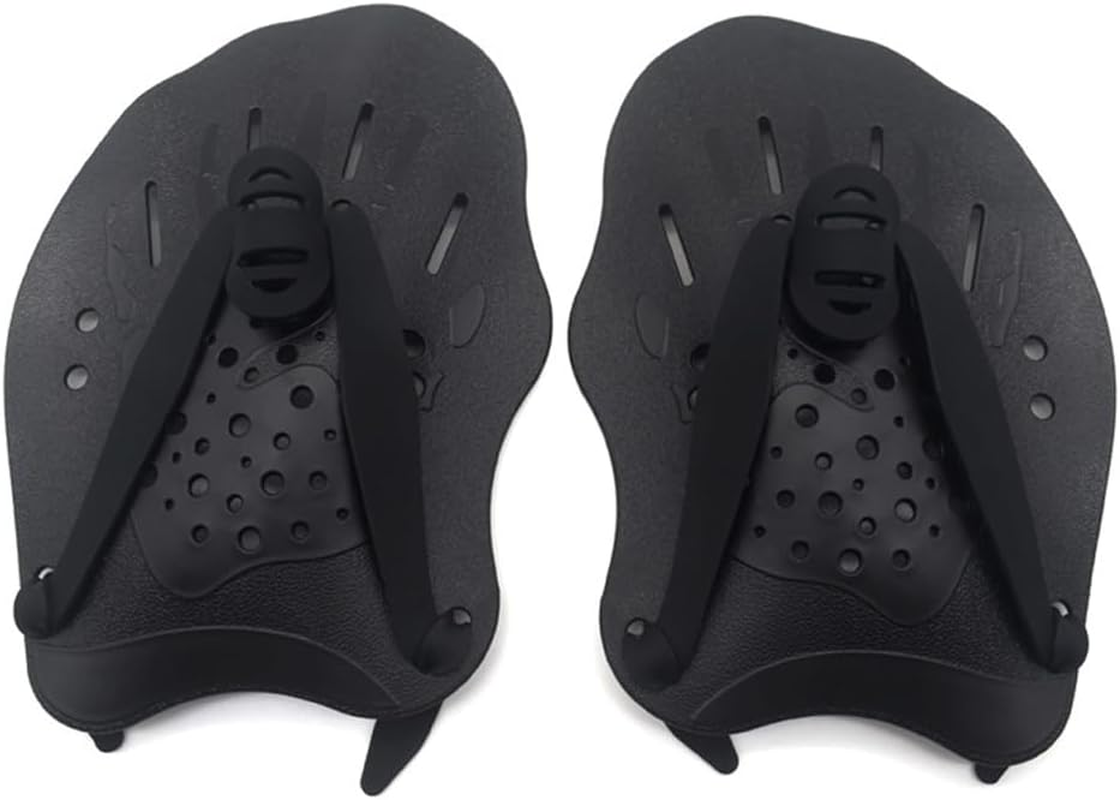 THJOPOKEEL Swim Paddles Hand, Swim Paddles for Lap Swimming - Swim Hand Paddles with Adjustable Straps, Swimming Equipment for Women Men Children (1 Pair)
