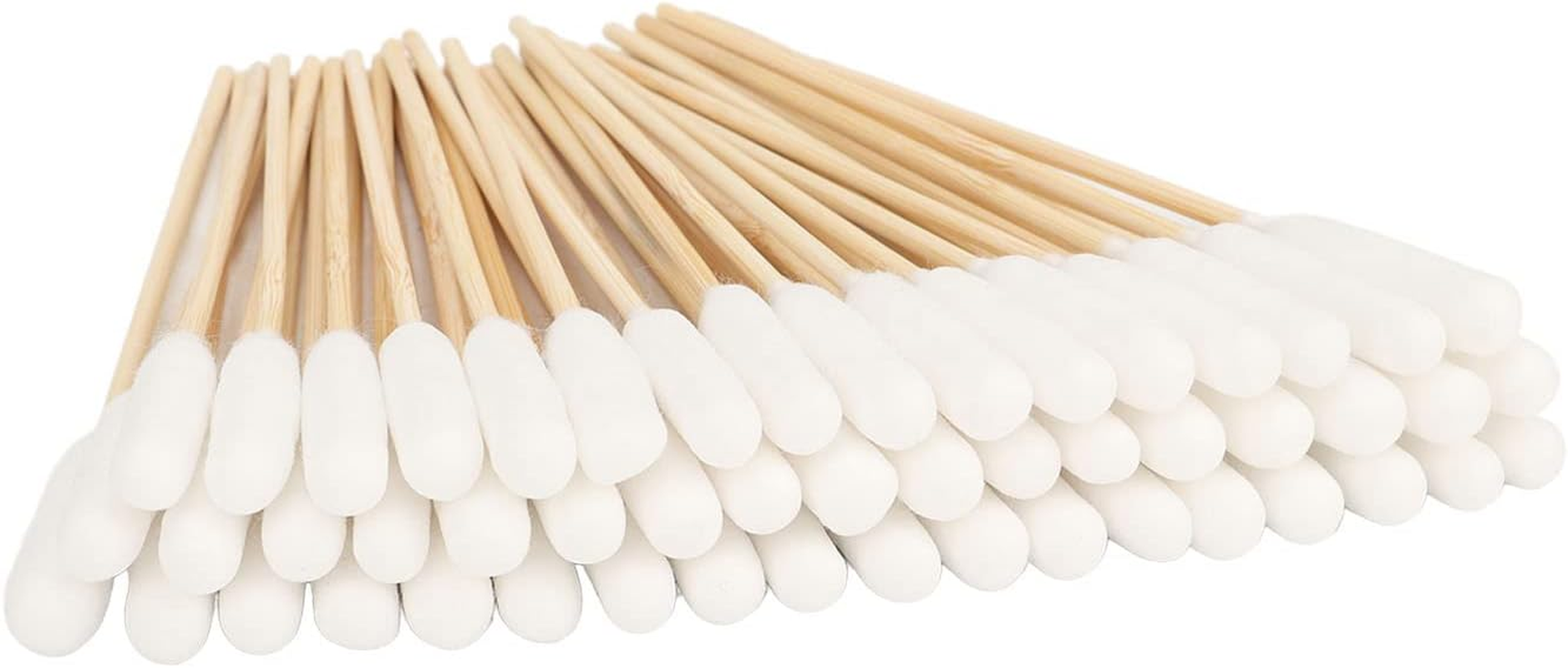 100Pcs Long Cotton Swabs for Dogs, Cat, Puppy, 6 Inch Specially Designed Dirt Removal Big Cotton Bud, Large Means Safe, Ear Cleaner for Apply Medicine, Clean Wound, Ear Cleaning