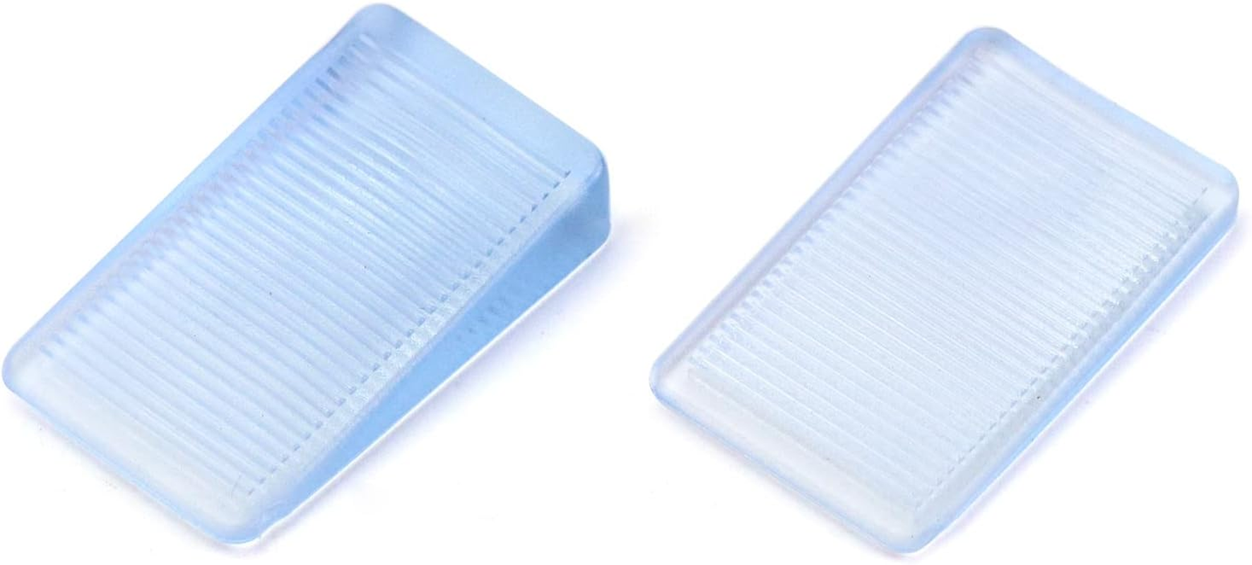 QWORK 16 Pcs Furniture Leveling Wedge, Transparent Leveling Shims Non-Slip Furniture Pads Wedges 2 Height Available (5Mm,10Mm) image number 3