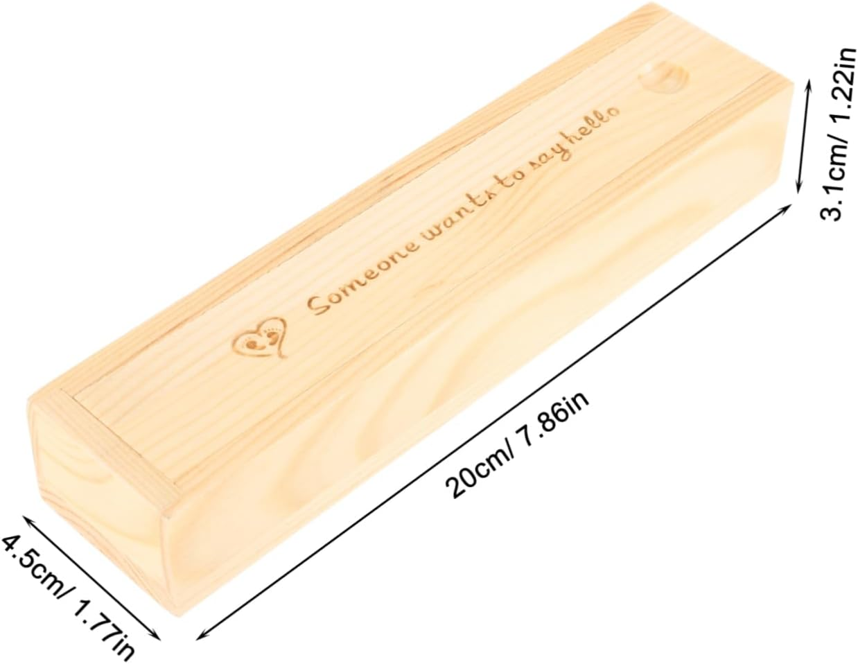 Wooden Pregnancy Test Box Keepsake Storage Decorative Announcement Case for Newborn Elegant Natural Design