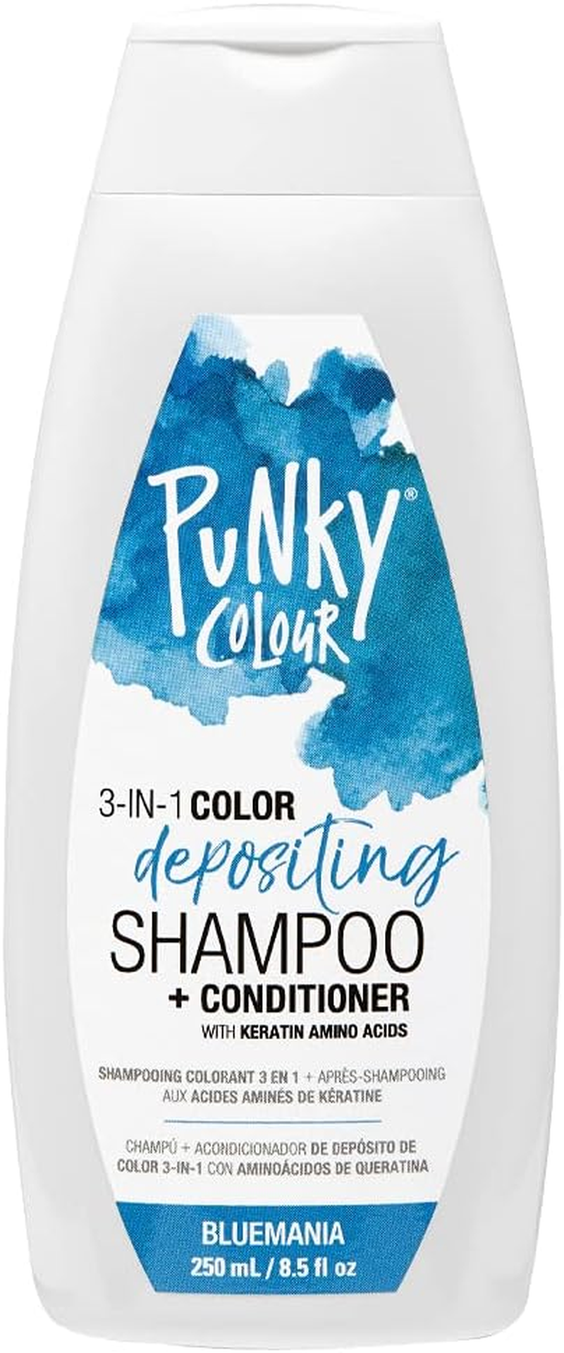 Punky Colour 3-In-1 Color Depositing Hair Cleanser & Conditioner, 8.5 Fl Oz. (Purpledacious)