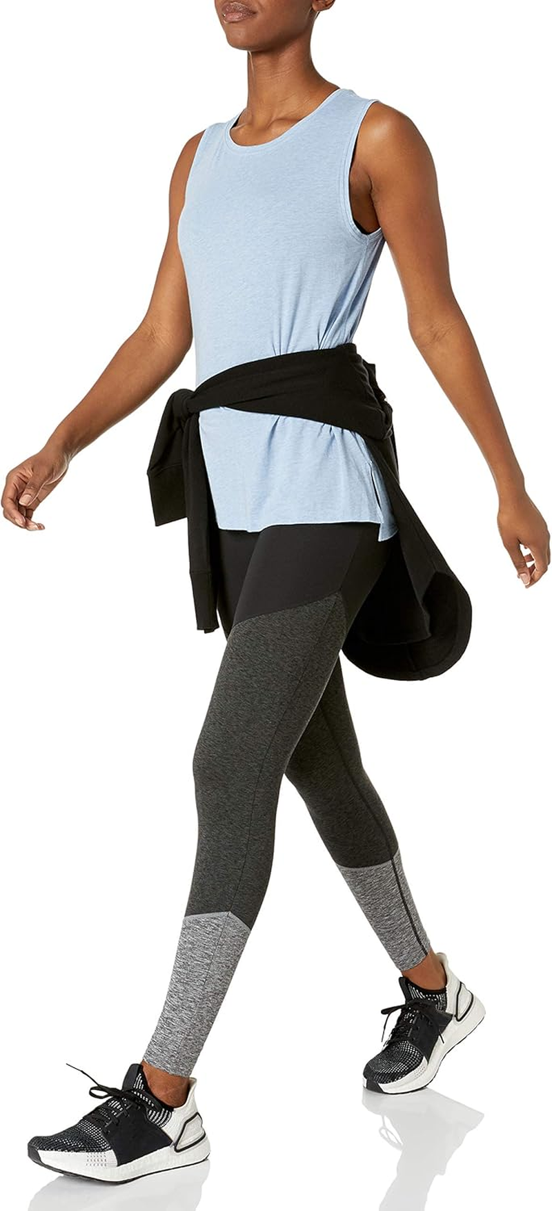 Amazon Essentials Women'S Soft Cotton Relaxed-Fit Yoga Tank Top (Available in plus Size), Sky Blue, 3X image number 5