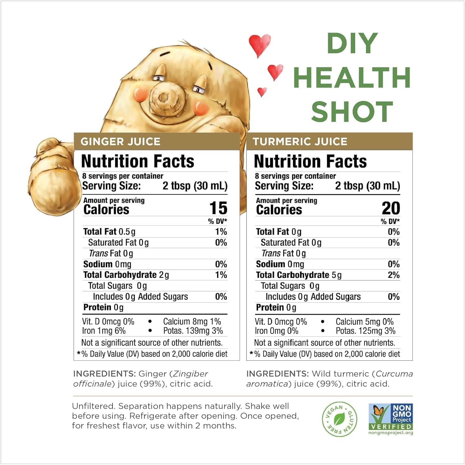 The Ginger People&reg; Ginger & Turmeric Juice Set | Digestion + Anti-Inflammatory | 237Ml (Pack of 2) image number 4