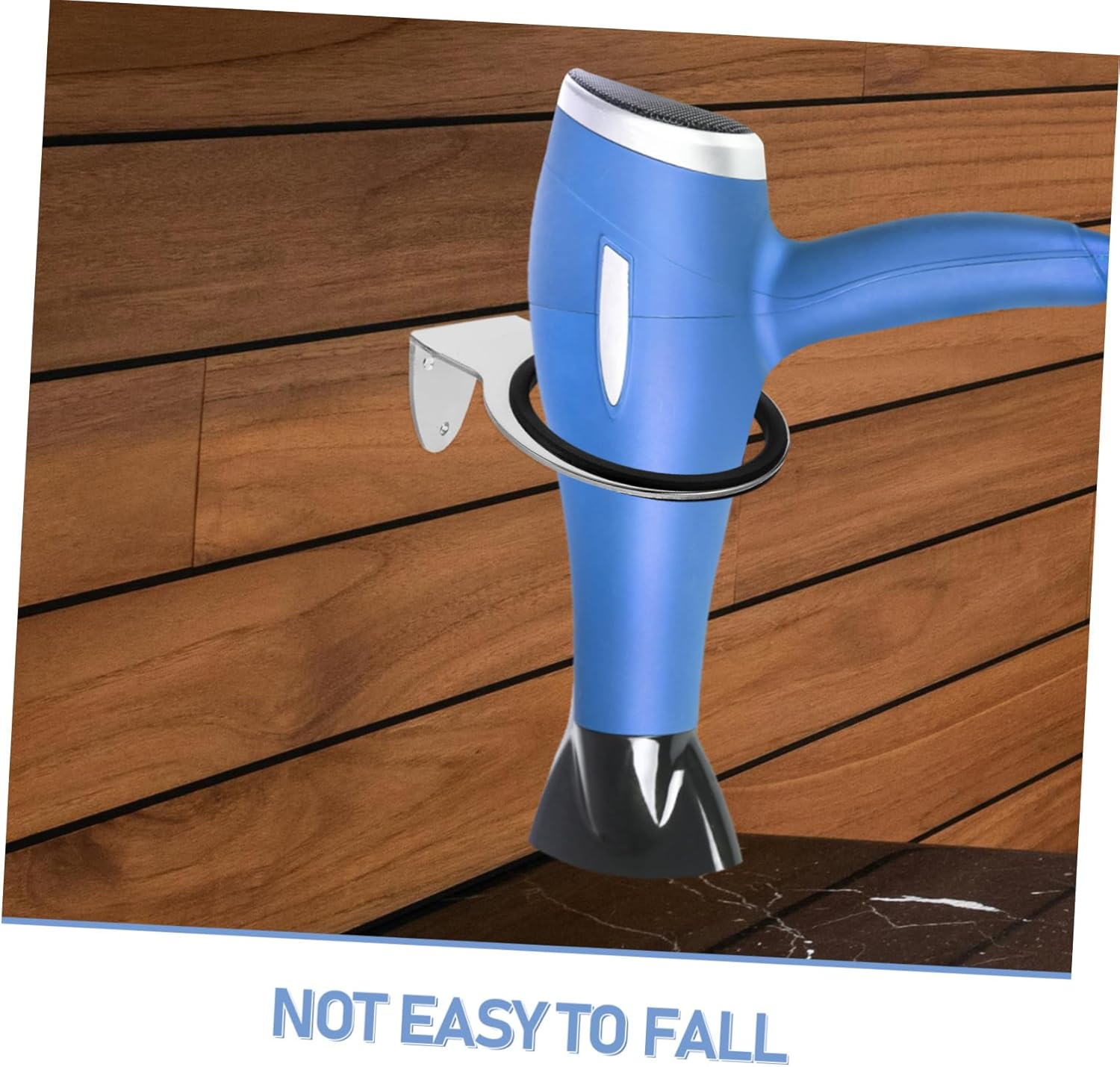 BESTYASH Hair Dryer Rack Wall-Mounted Hair Dryer Holder Bathroom Accessory Sleek Design image number 2