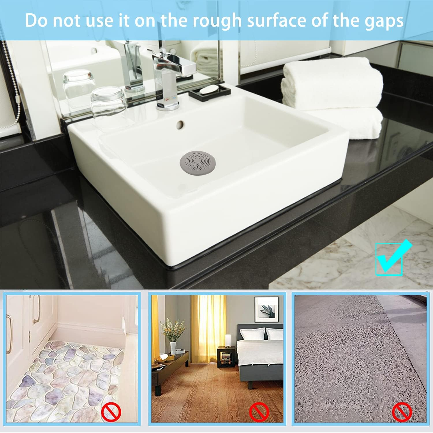 2-Pack Drain Hair Catcher Durable Silicone Hair Stopper Shower Drain Covers Shower Accessories Easy to Install and Clean Suit for Bathroom Bathtub and Kitchen