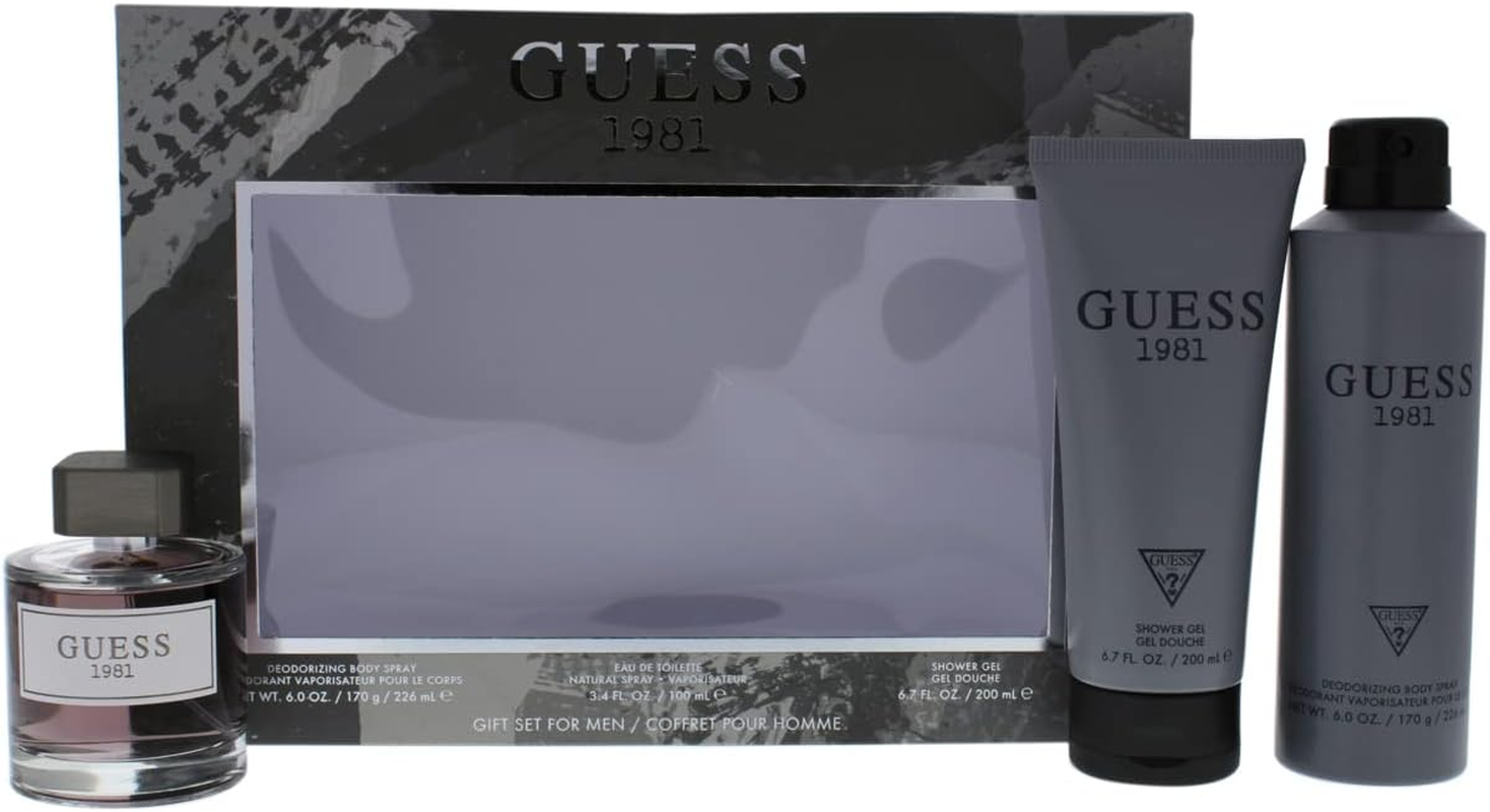 Guess 1981 100Ml EDT + 200Ml Shower Gel + 180Ml Body Spray (Pack of 3) image number 1