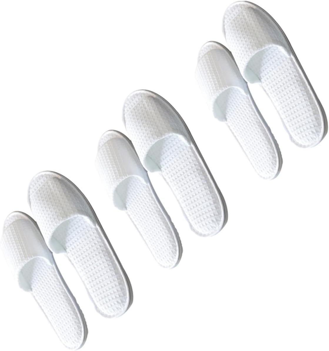 NULYLU 3Pairs Portable Non- Reusable Slippers for Hotel and Beauty Salon Travel-Friendly Thicken Slippers of Lightweight and Easy to Carry image number 6