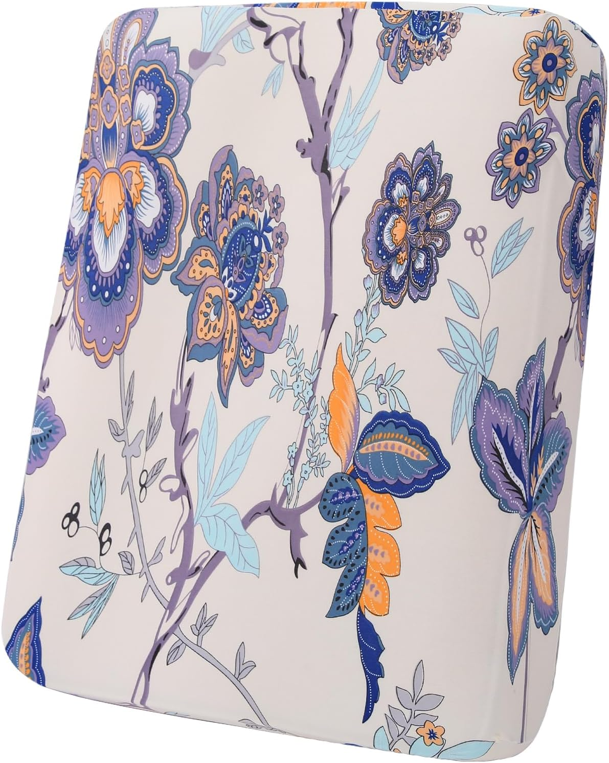 Hyha Printed Couch Cushion Covers, Floral Sofa Covers Washable for Cushion Couch, Stretch Pattern Outdoor Cushion Covers for Patio Furniture with Elastic Bottom(Back Cover L, Vintage Flower) image number 4