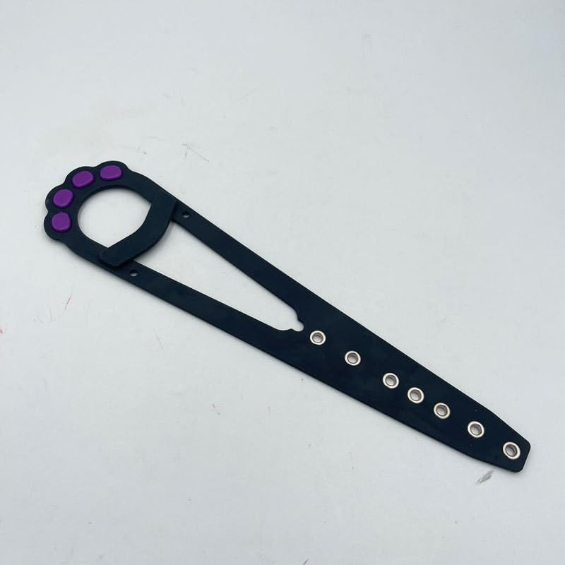 Cat Door Latch with Stabilizer, 7 Sizes Adjustable Door Prop for Cats to Keep Dog Out of Litter Box, Economical Alternative of Pet Gates and Interior Pet Door, 2 Packs (Black,White, 30.6*6.6*0.6CM) image number 2