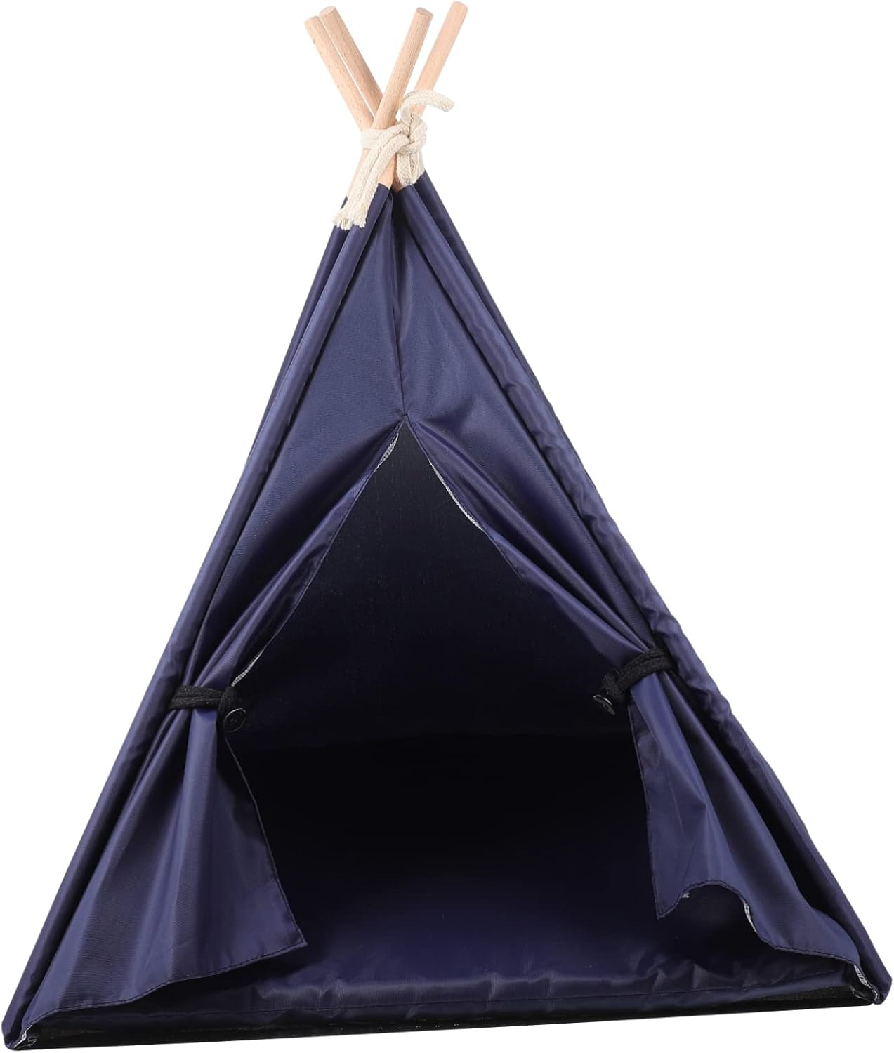 ROMISBABA Waterproof Pet Teepee Indoor Kennel Dog Tent Washable Oxford Cloth Cover Medium Small Dogs Cats Navy Blue for Home Use image number 6
