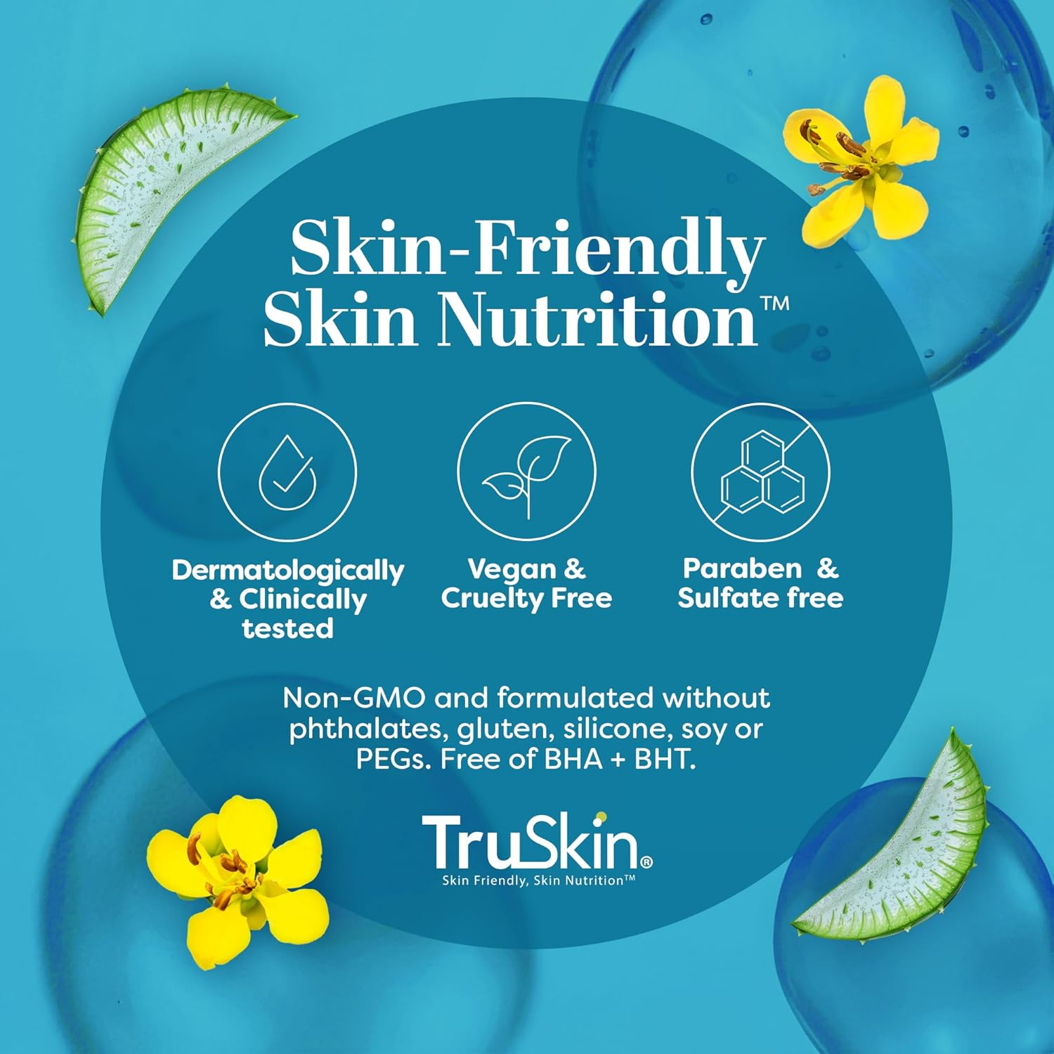 Truskin Botanical Hyaluronic Acid Hydrating Face Serum, 1 Fl Oz. image number 4