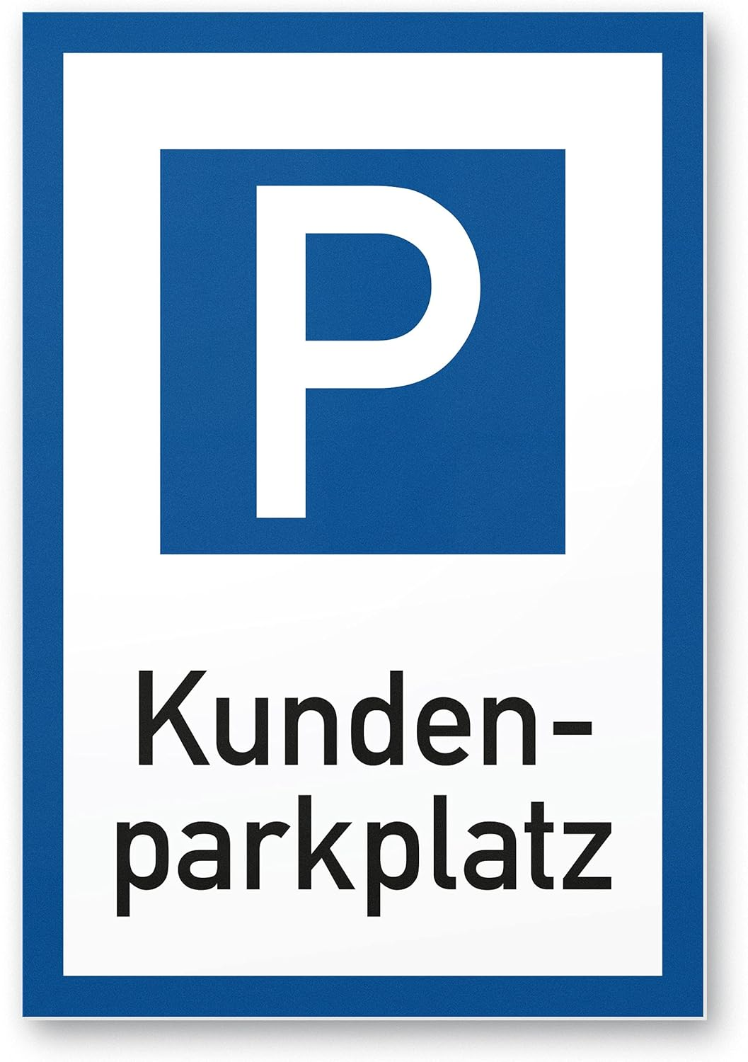 Komma Security Parking Customers Plastic Sign - Customer Parking 20 X 30 Cm Sign Private Parking - Customers Parking Sign Reserved - Keep Parking Free Parking Space Customers