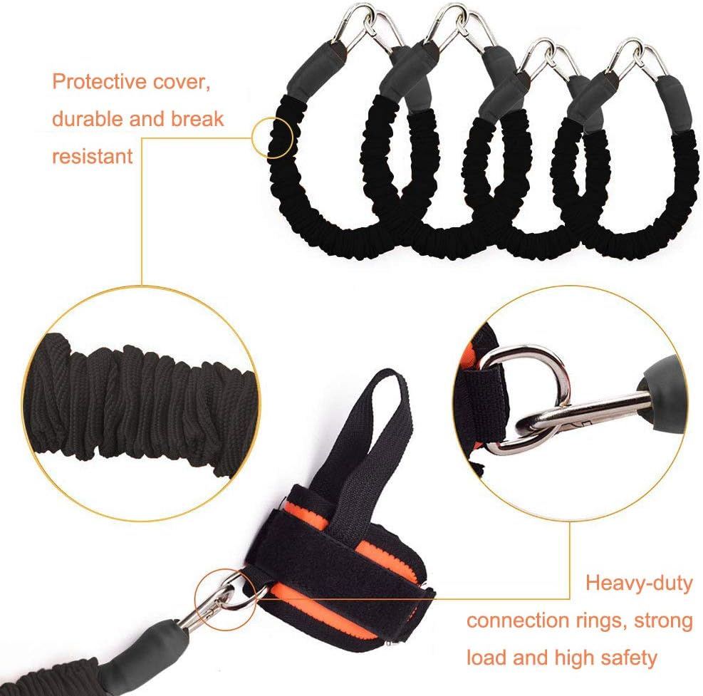 Speed and Agility Resistance Bands Trainer for Vertical Jump Squat Boxing MMA Taekwondo Karate Bounce Softball Basketball Volleyball Football Training image number 3