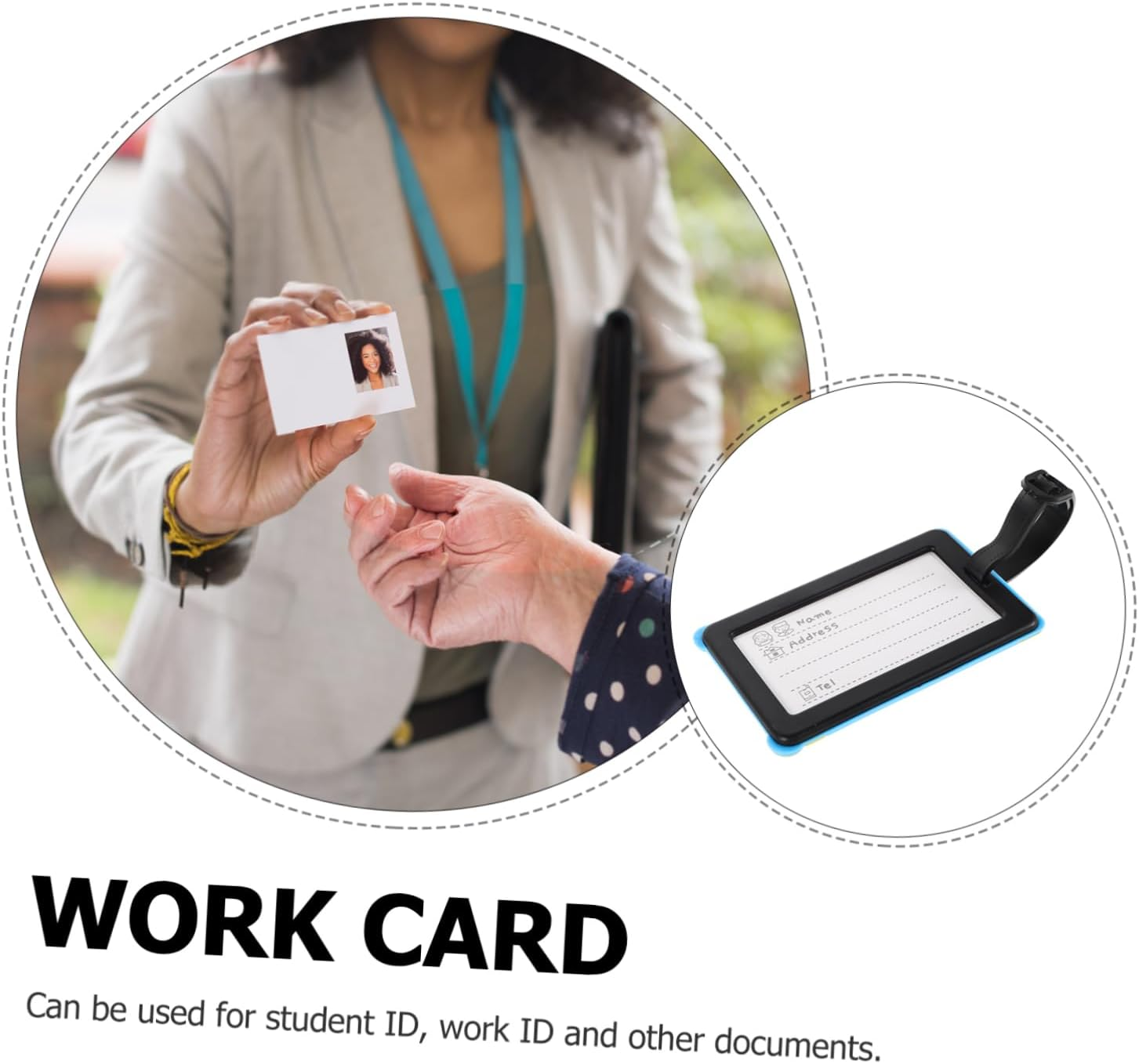 VALICLUD PVC Airplane Luggage Tag Cute Cartoon Design Holder for Travel Accessories Lightweight and Portable for Suitcases and Cards Stylish and Distinctive