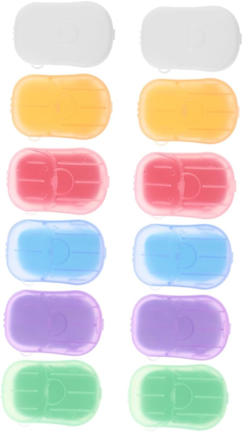 YARNOW Portable Travel Soap Sheets of Hand Wash Soap Paper for Outdoor Activities Camping and Toilets Compact and Convenient for Travel Assorted Scents Rose Lavender Orange image number 4