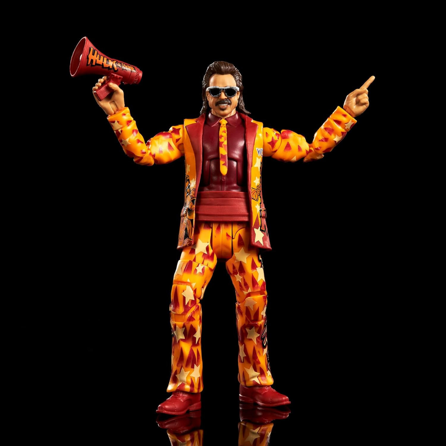 Fisher-Price Mattel WWE Elite Jimmy Hart Legends Action Figure with Accessory, HVF58 image number 4