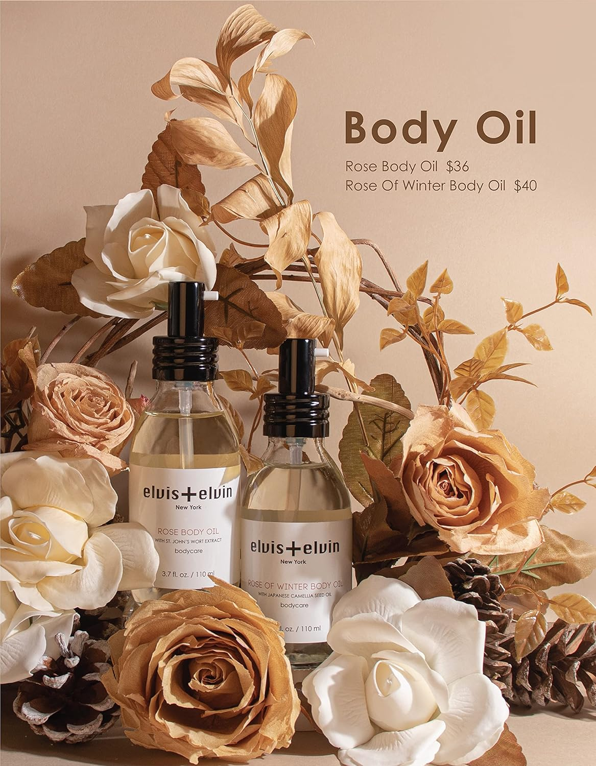 Elvis & Elvin Rose of Winter Body Oil