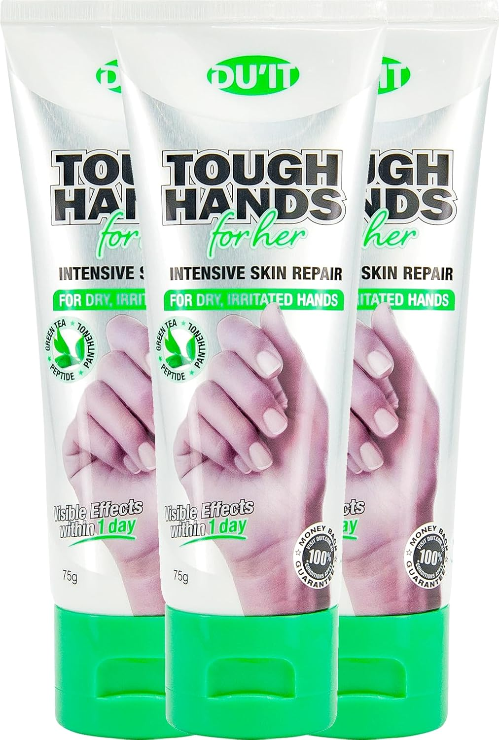 DU&rsquo;IT Tough Hands for Her Green Tea Bundle 3 X 75G image number 1
