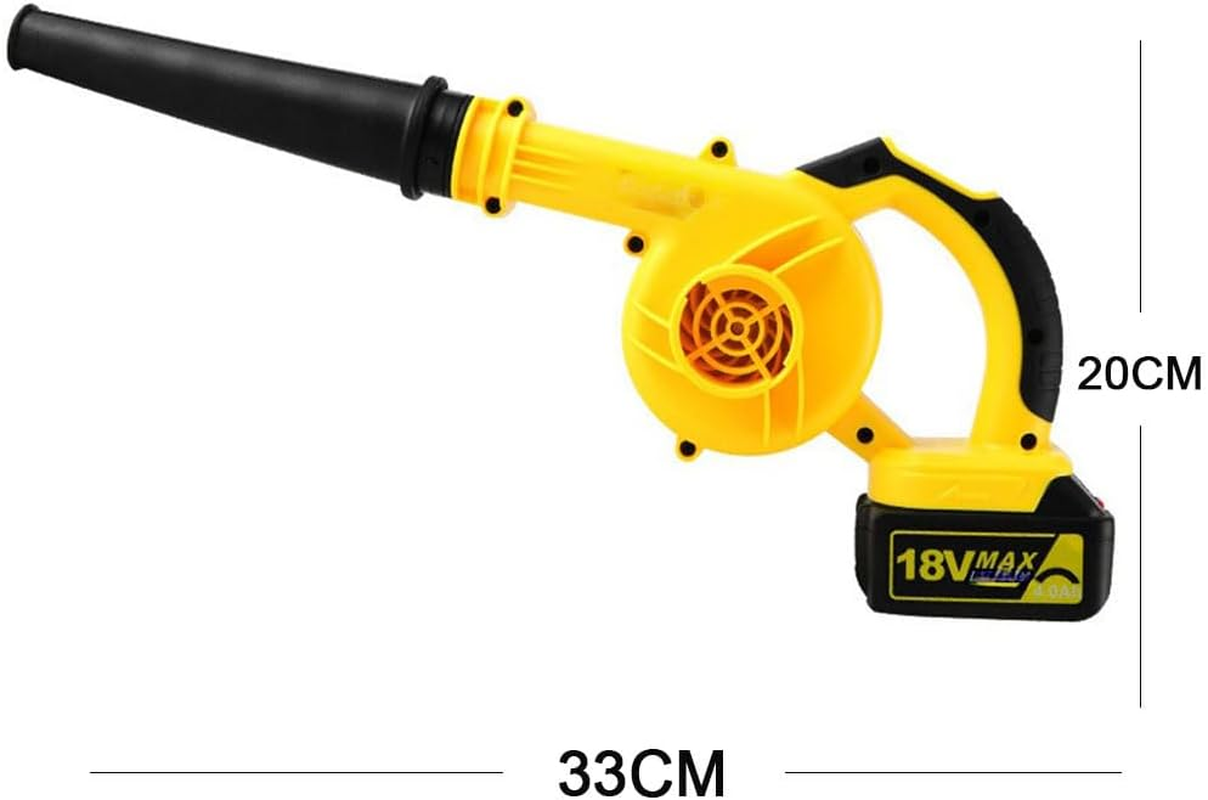 Leaf Blower Lightweight Cordless Industrial Hair Dryer Rechargeable Blowing and Suction Dual-Purpose Electric Leaf Blower Dust Removal Lithium Electric Blower for Lawn Care and Snow Blowing image number 4