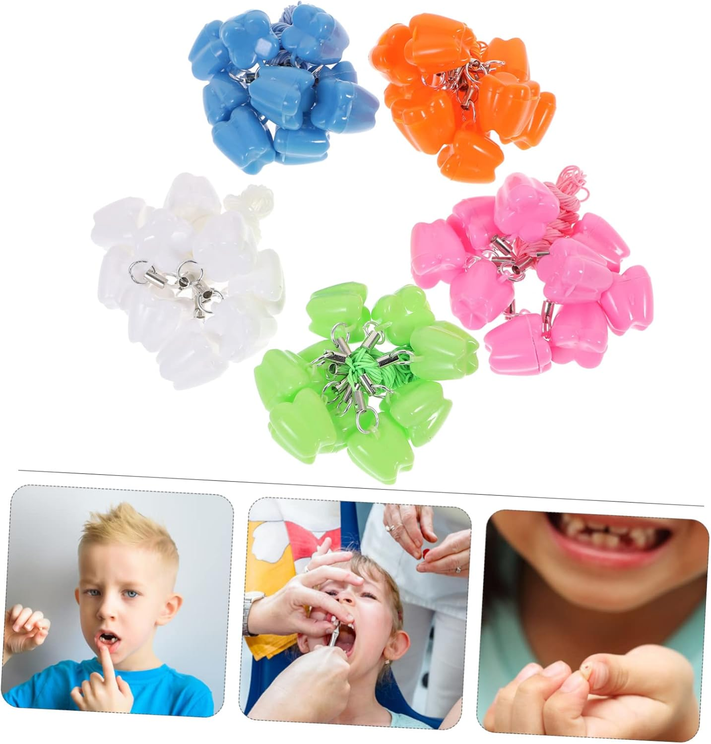 Baby Tooth Keepsake Box and Storage Organizer for Children Small Plastic Tooth Holder Case with 50Pcs Capacity Baby Keepsake Case for Collection and Souvenir Storage Random Color image number 3